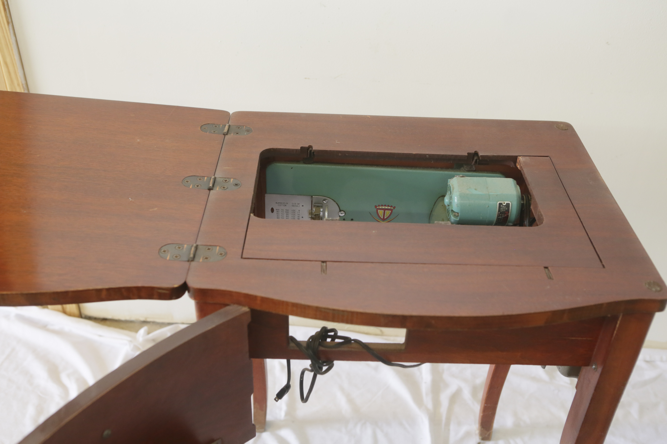 Modernage Zig-Zag Wooden Sewing Table