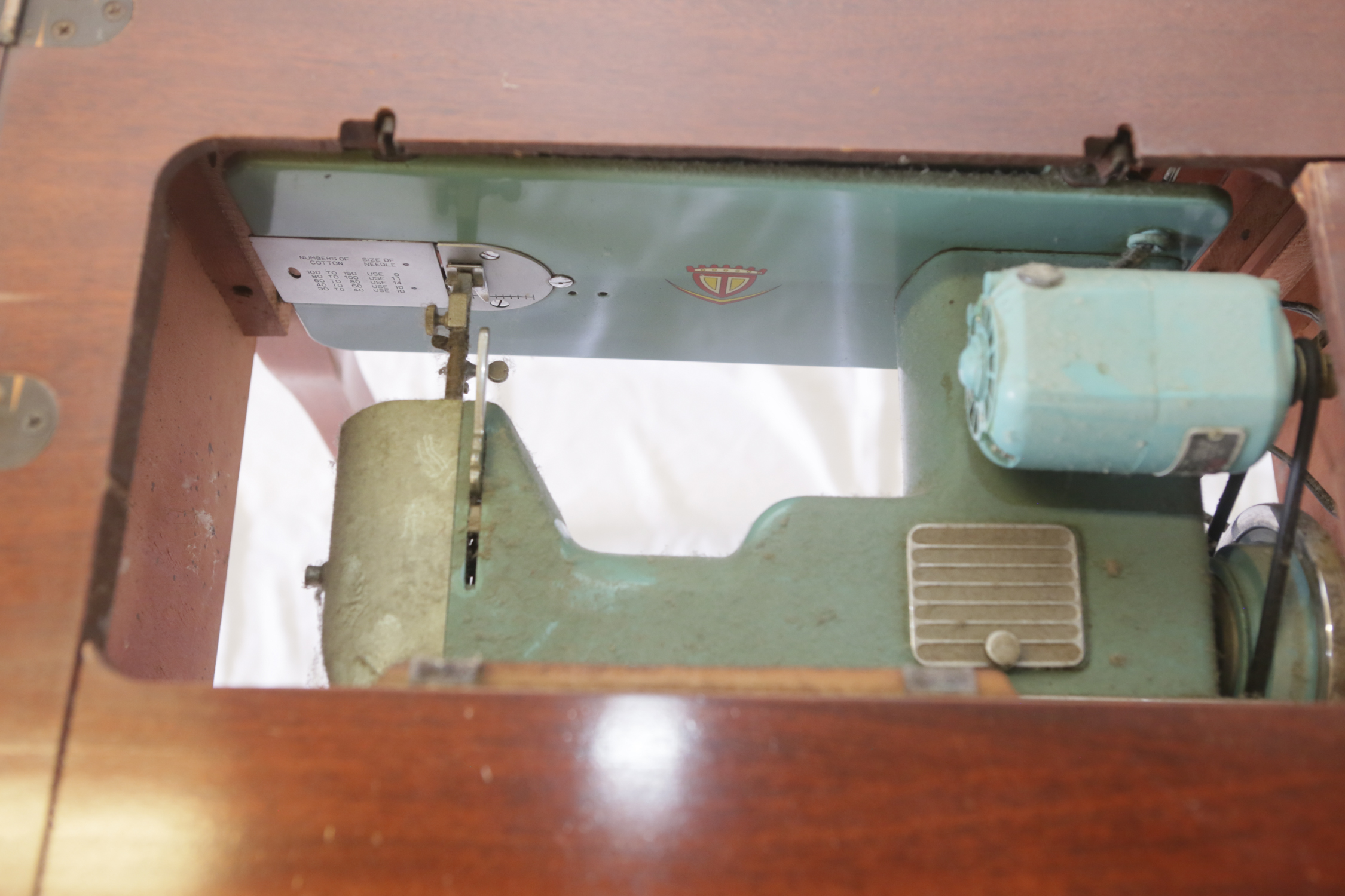 Modernage Zig-Zag Wooden Sewing Table