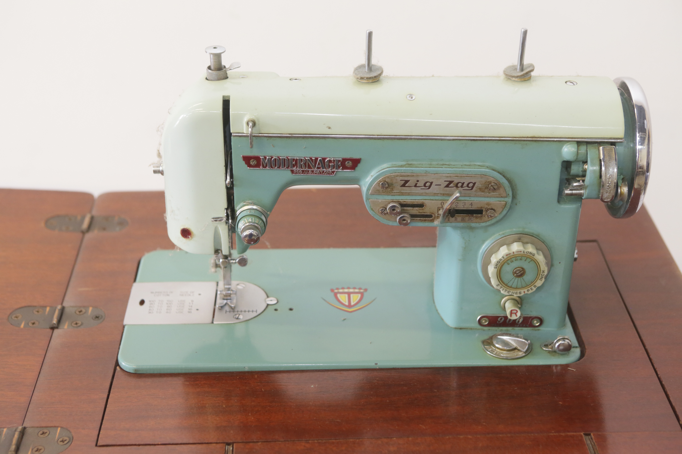 Modernage Zig-Zag Wooden Sewing Table