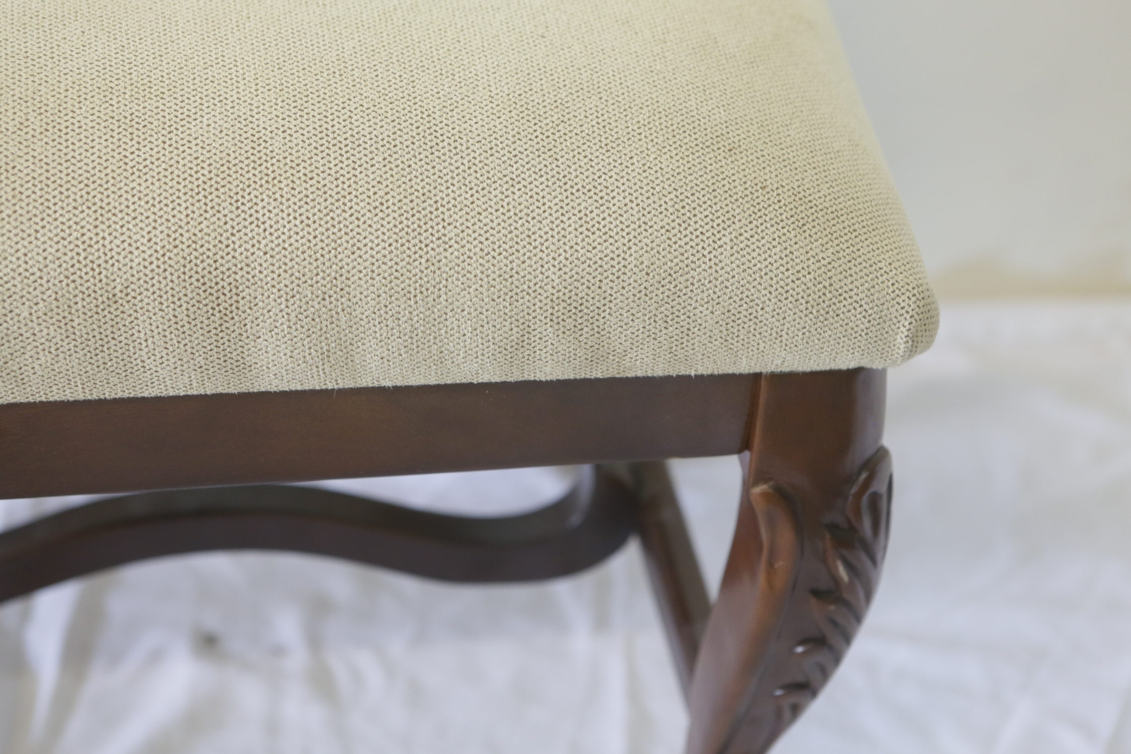 Queen Anne Style Accent Bench