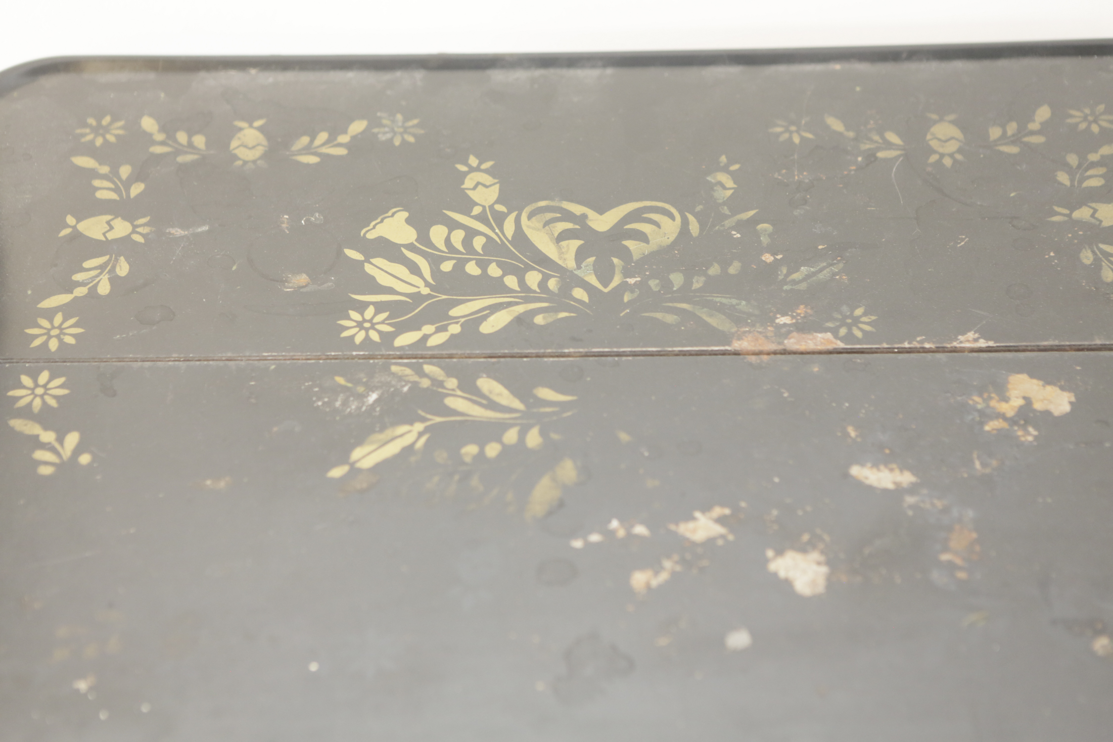 Vintage Stenciled Metal Folding Cart