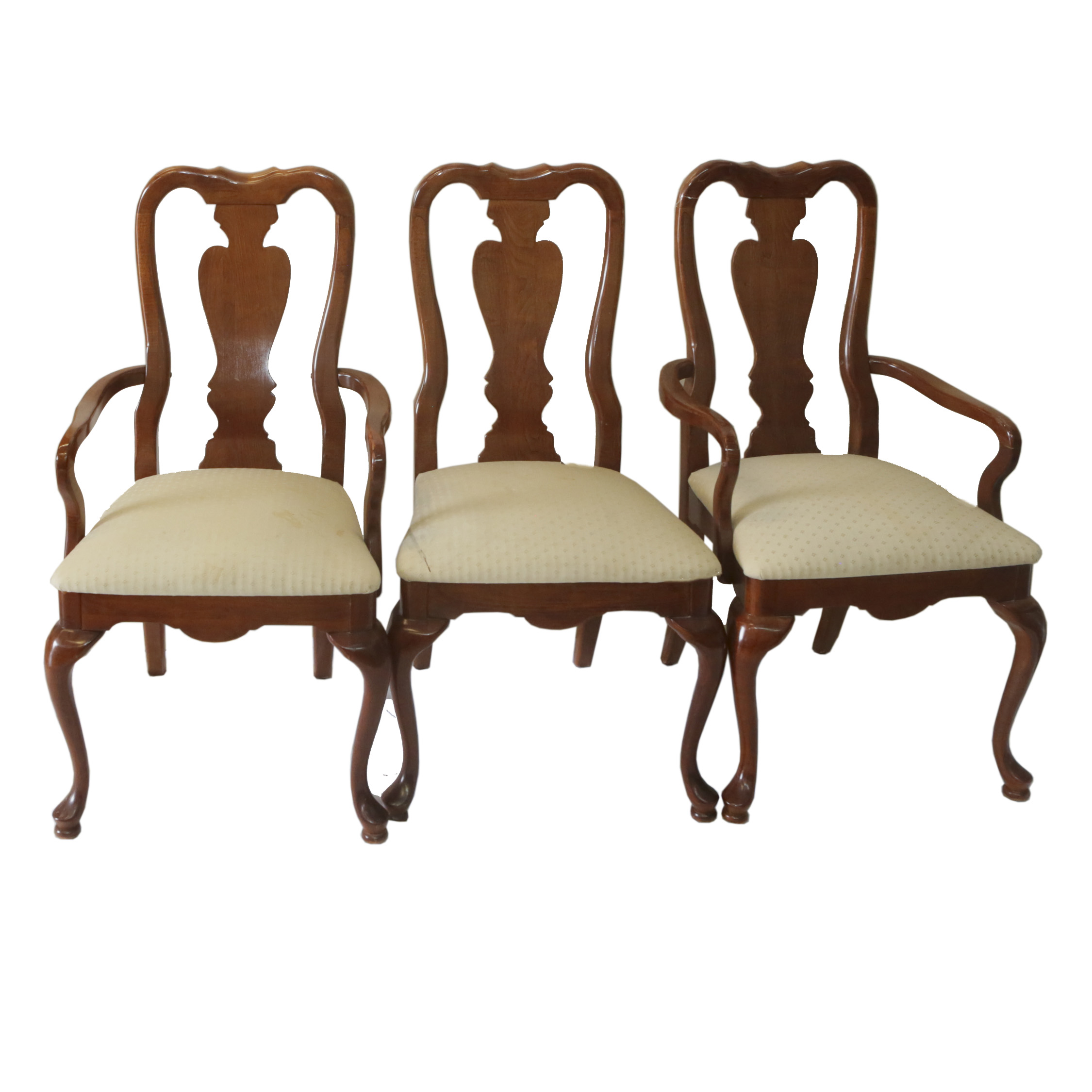 Six Queen Anne Style Dining Chairs