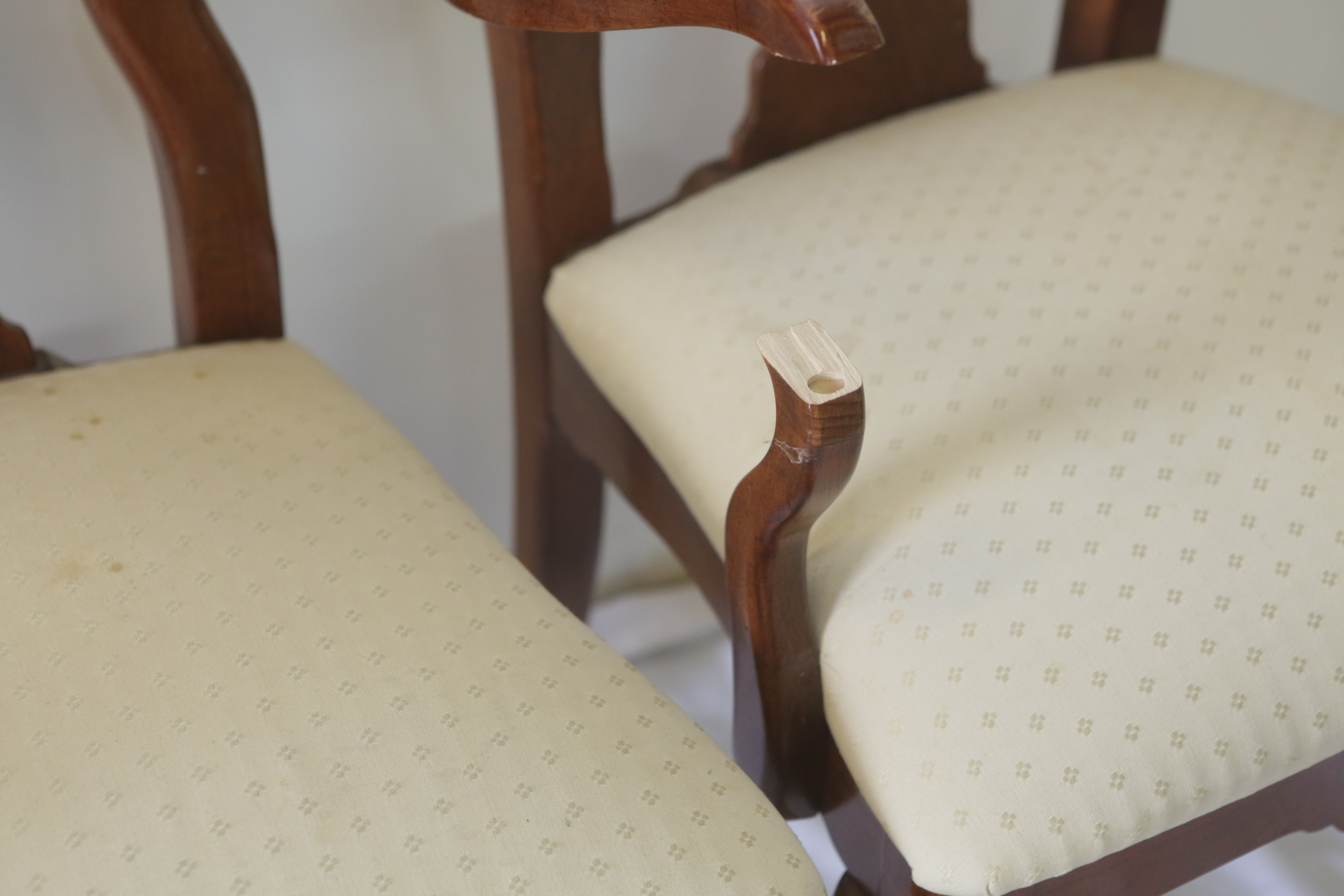 Six Queen Anne Style Dining Chairs