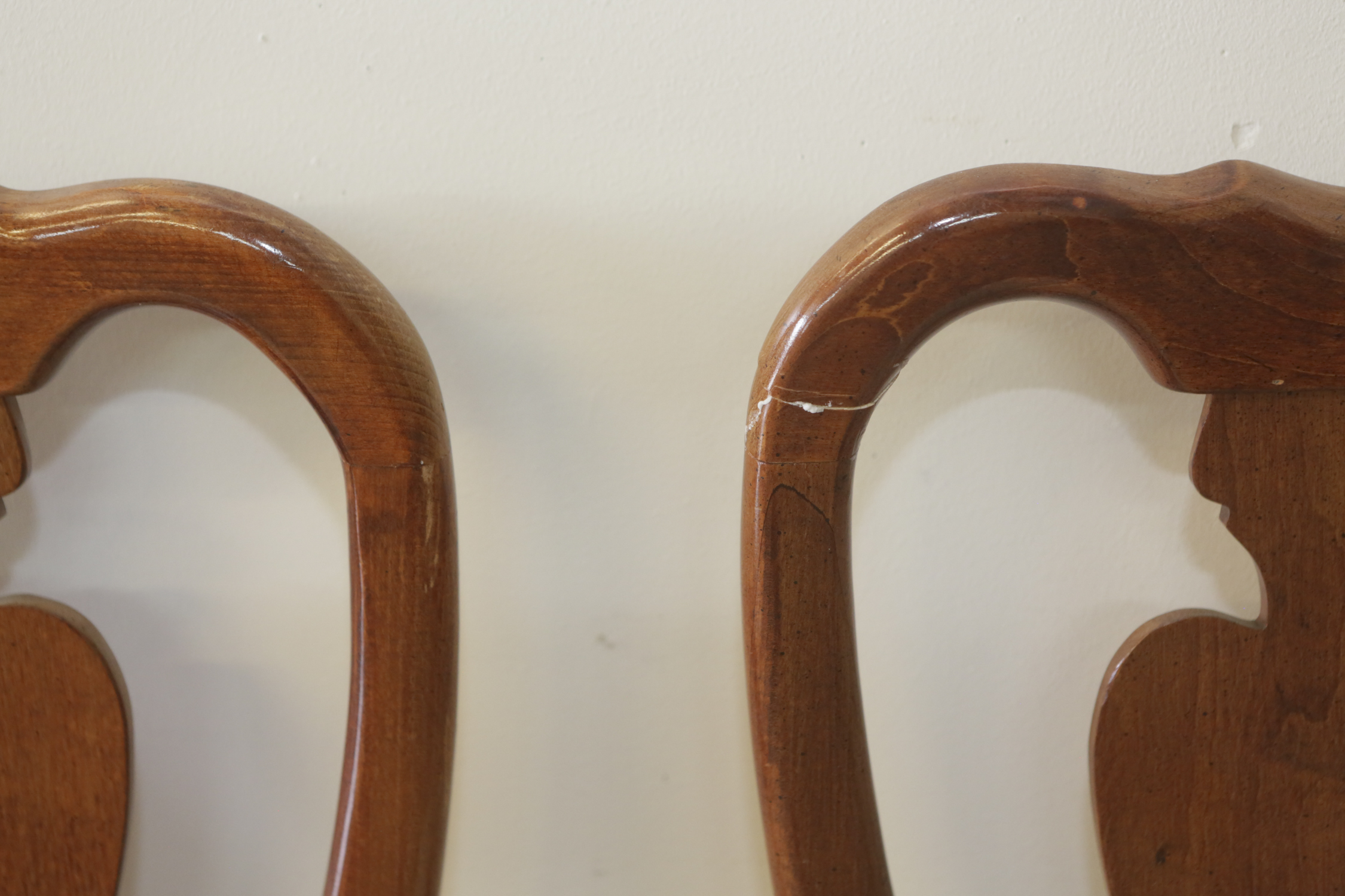 Six Queen Anne Style Dining Chairs