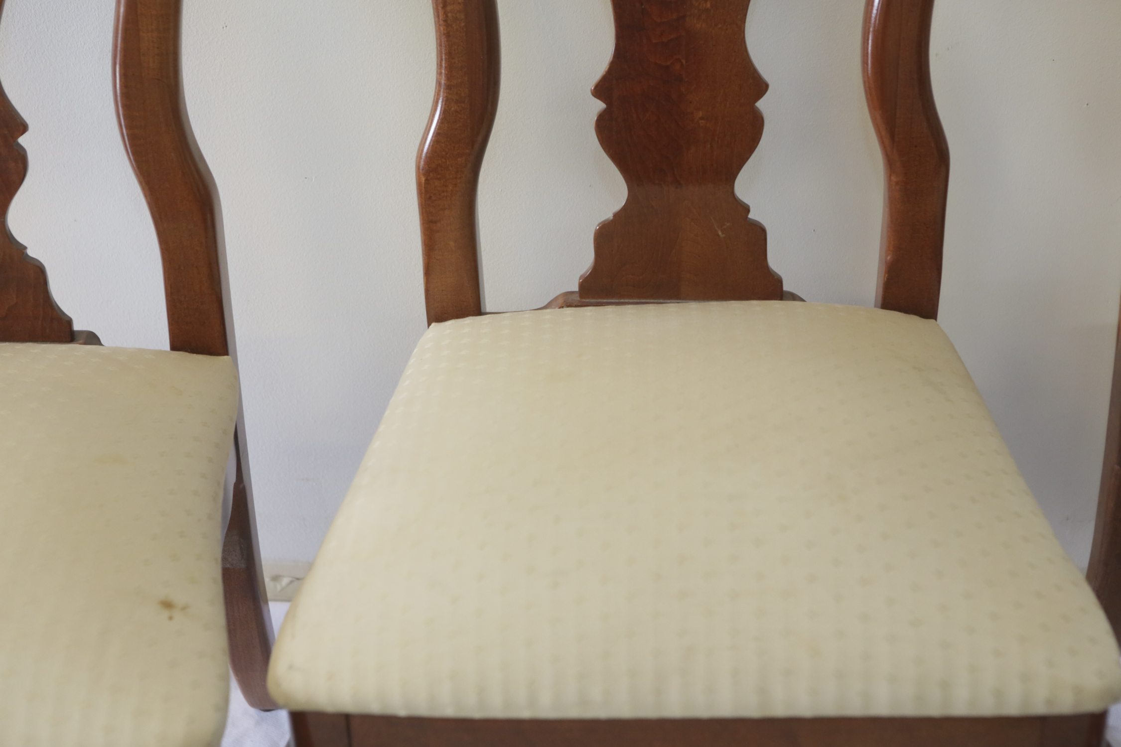 Six Queen Anne Style Dining Chairs