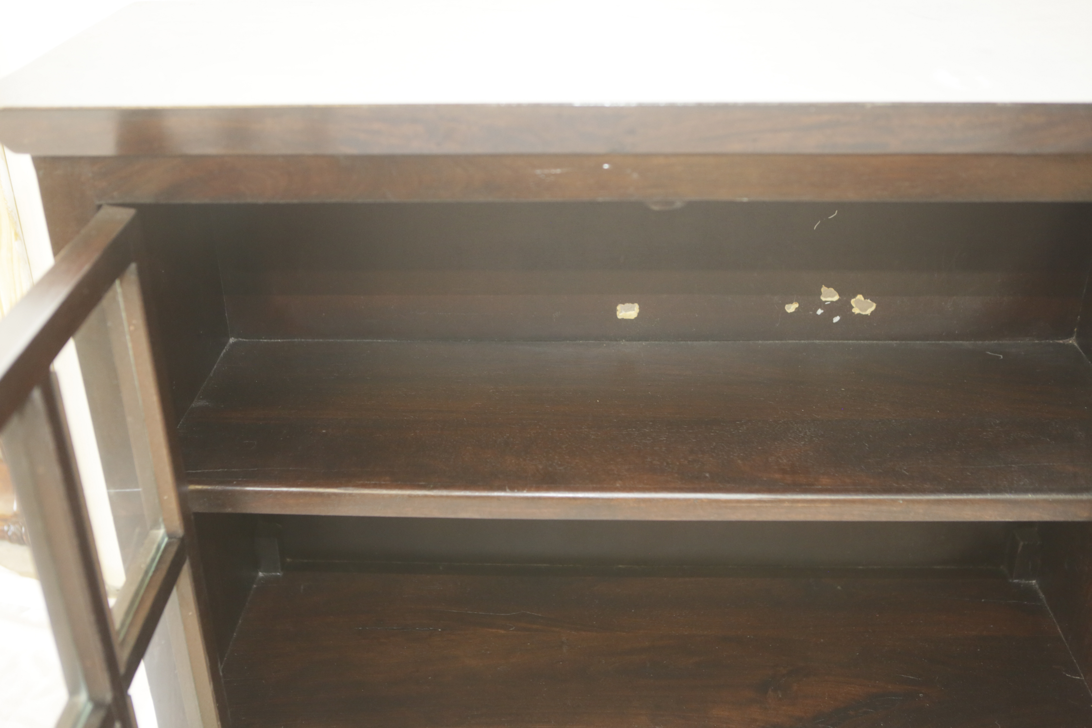 Contemporary Glass Door Side Cabinet by World Market