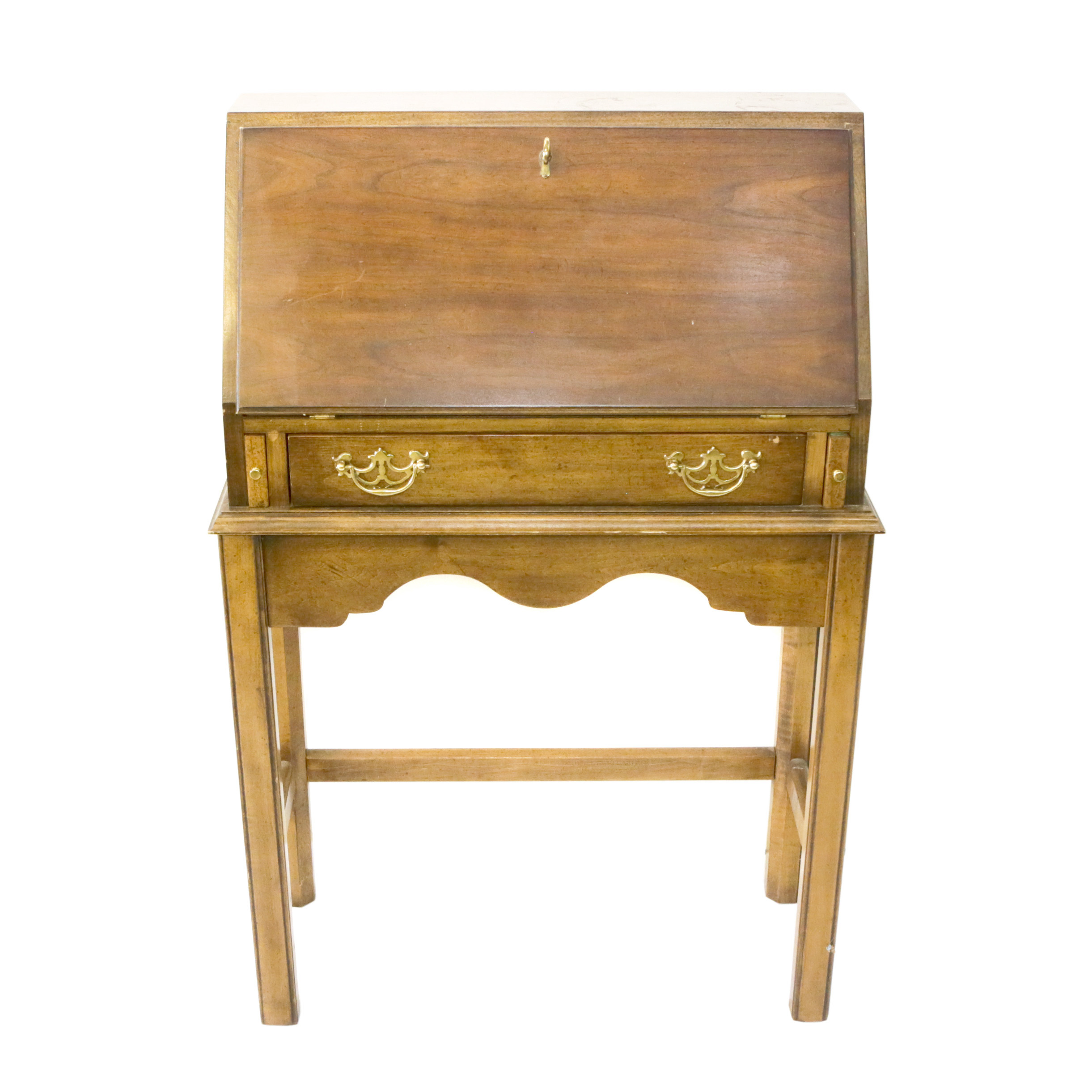 Vintage Walnut-Finished Secretary Desk