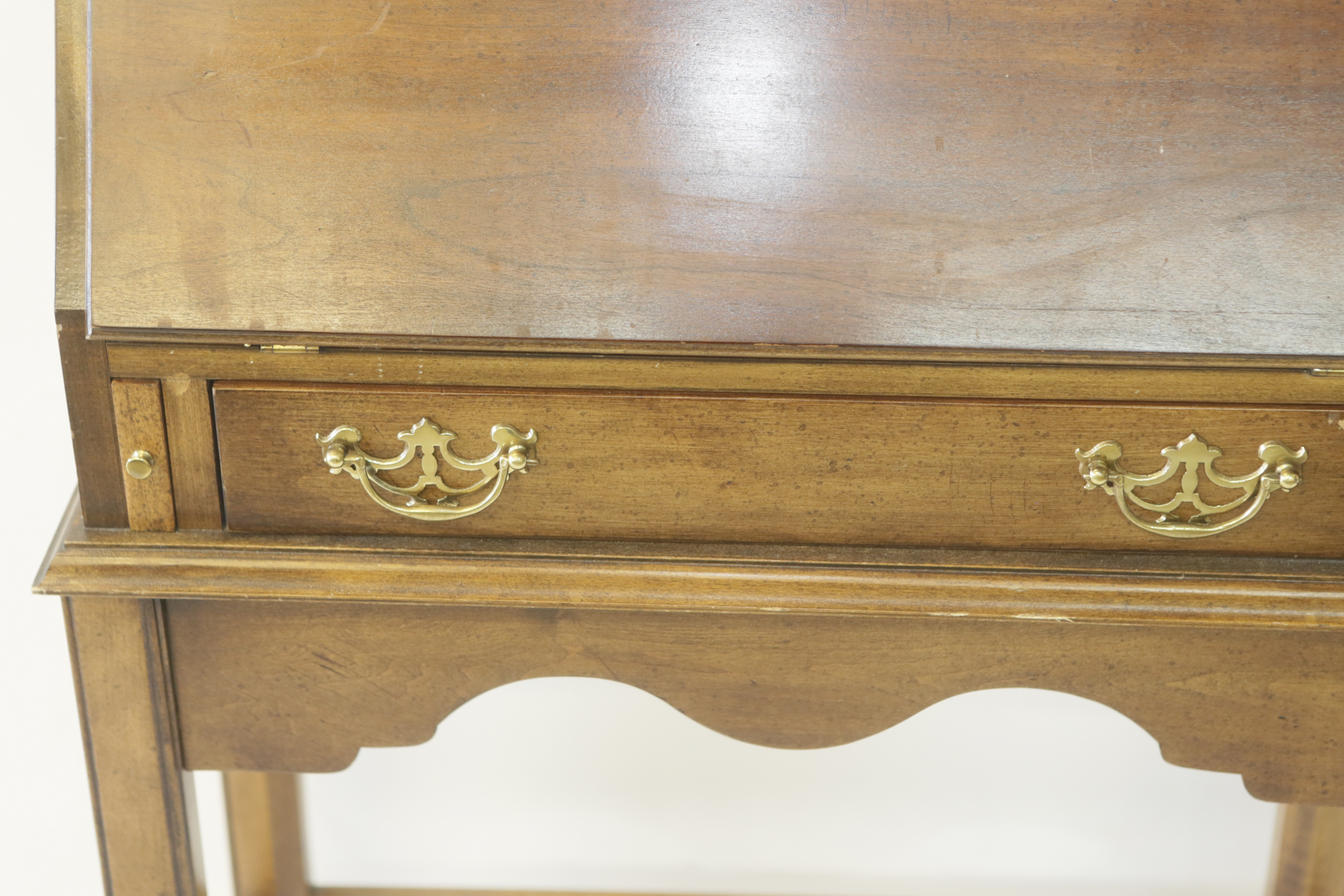 Vintage Walnut-Finished Secretary Desk