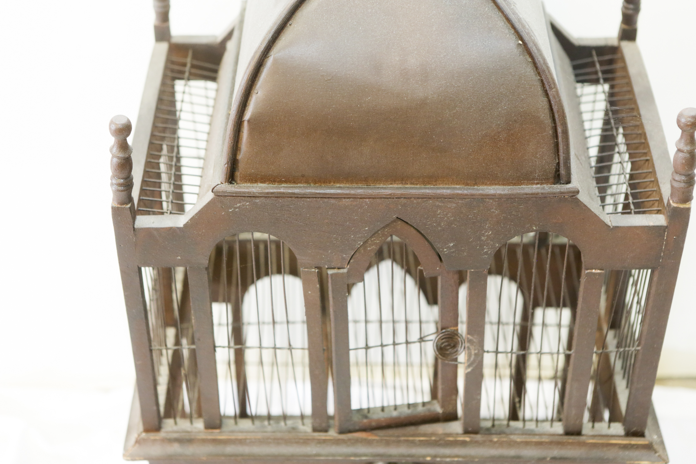 Vintage Wood Birdcage