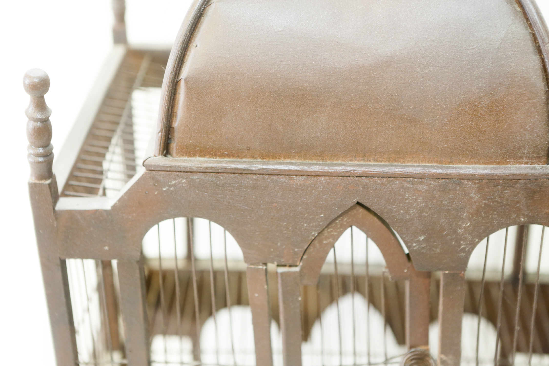 Vintage Wood Birdcage