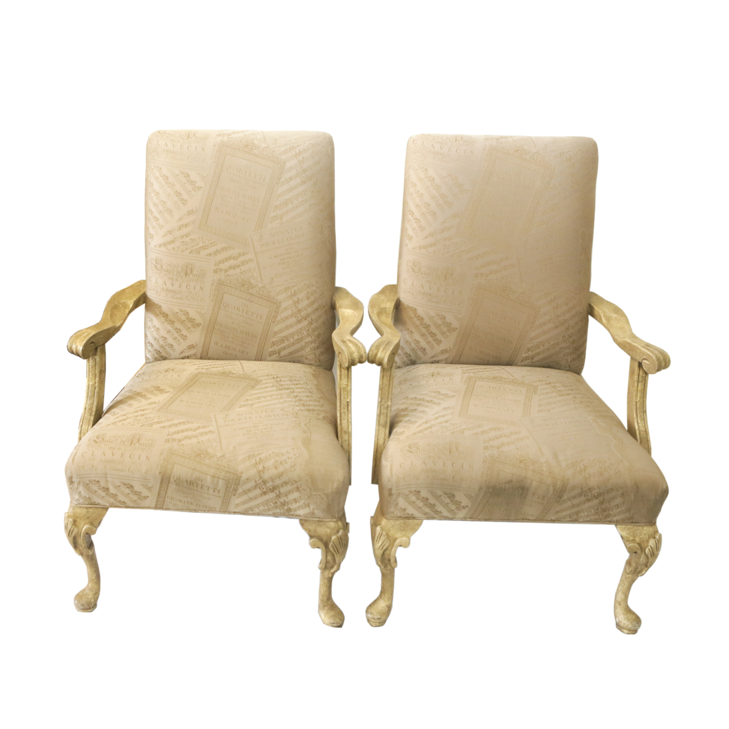 Queen Anne Style Armchairs