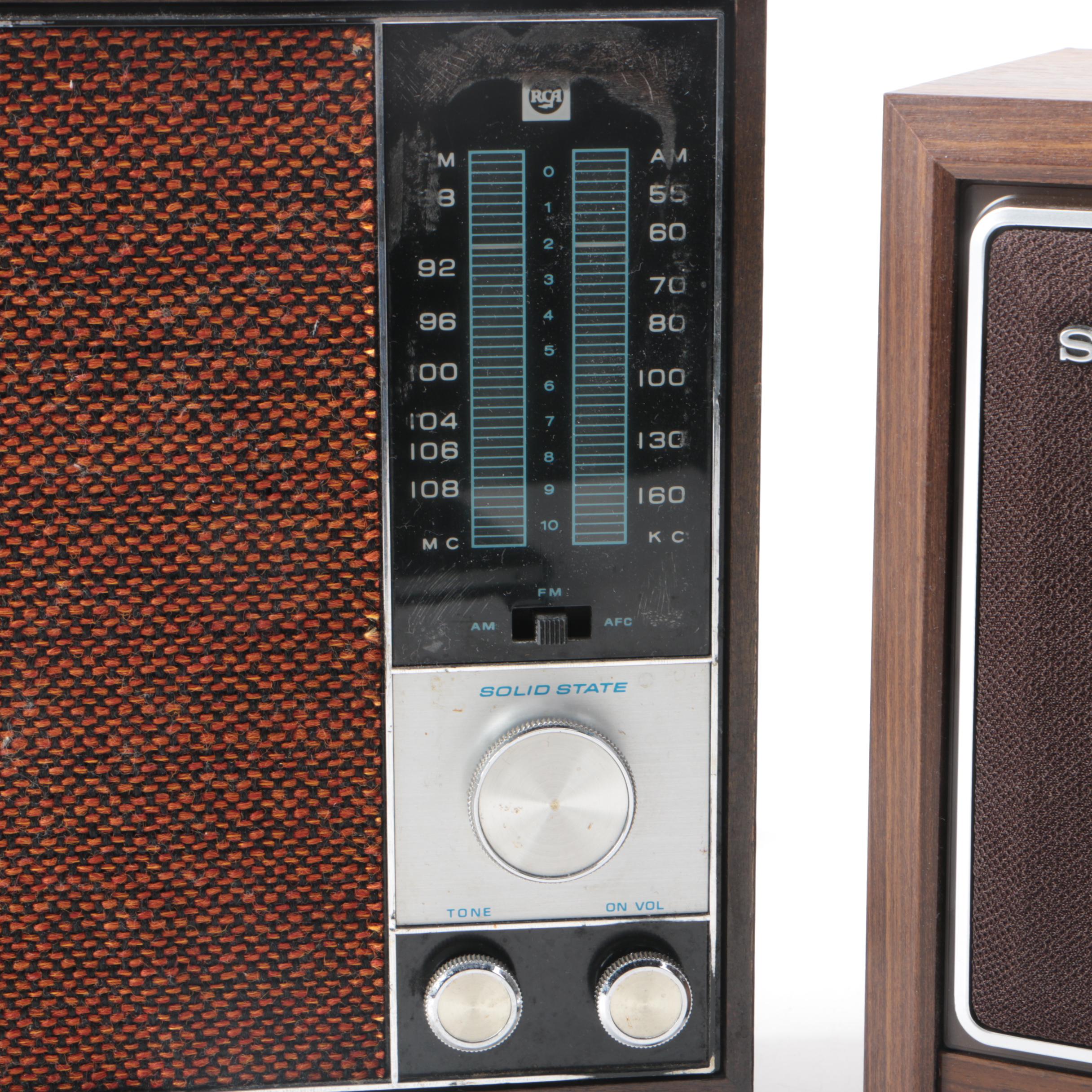 Sony ICF-9740W and RCA RLC40W Radios