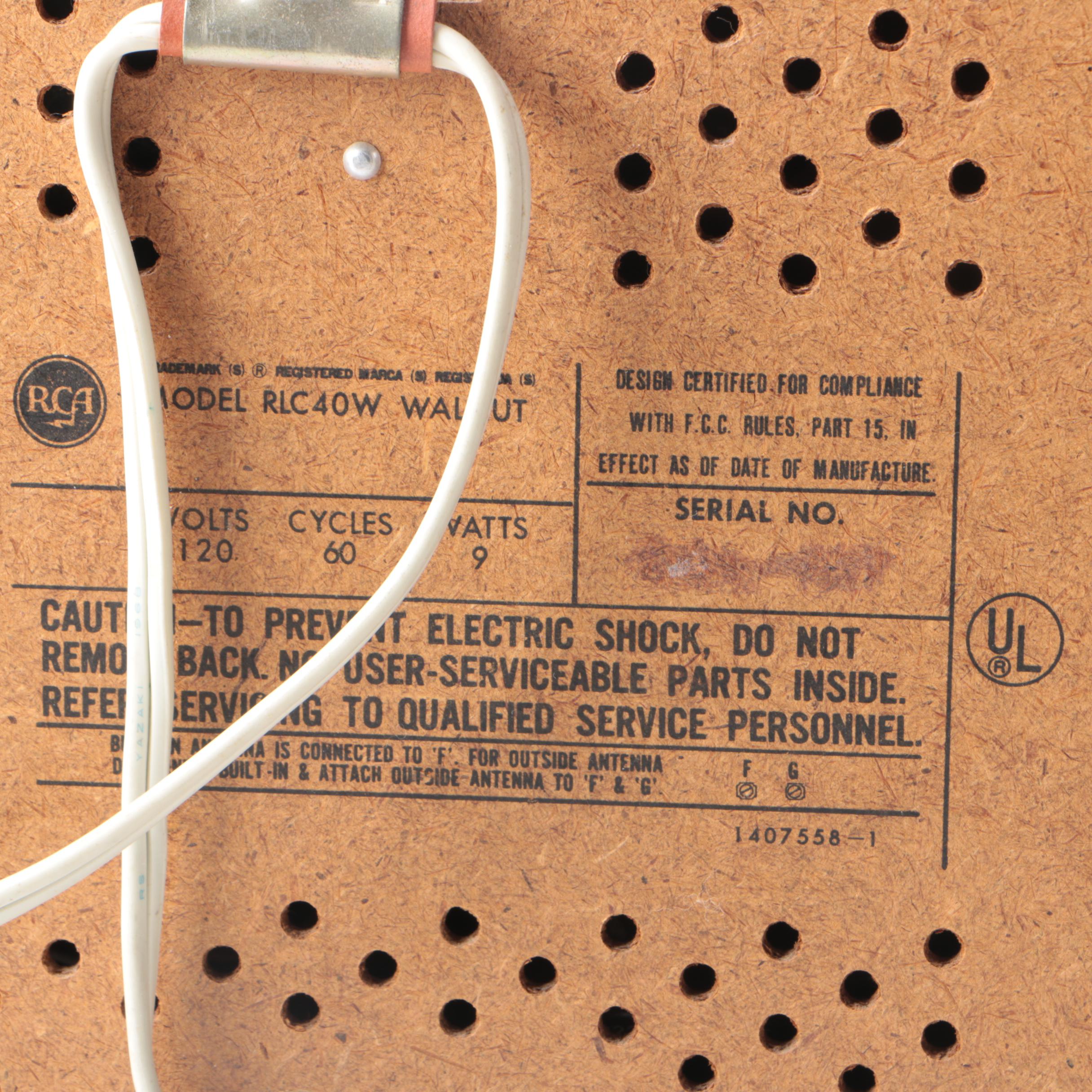 Sony ICF-9740W and RCA RLC40W Radios