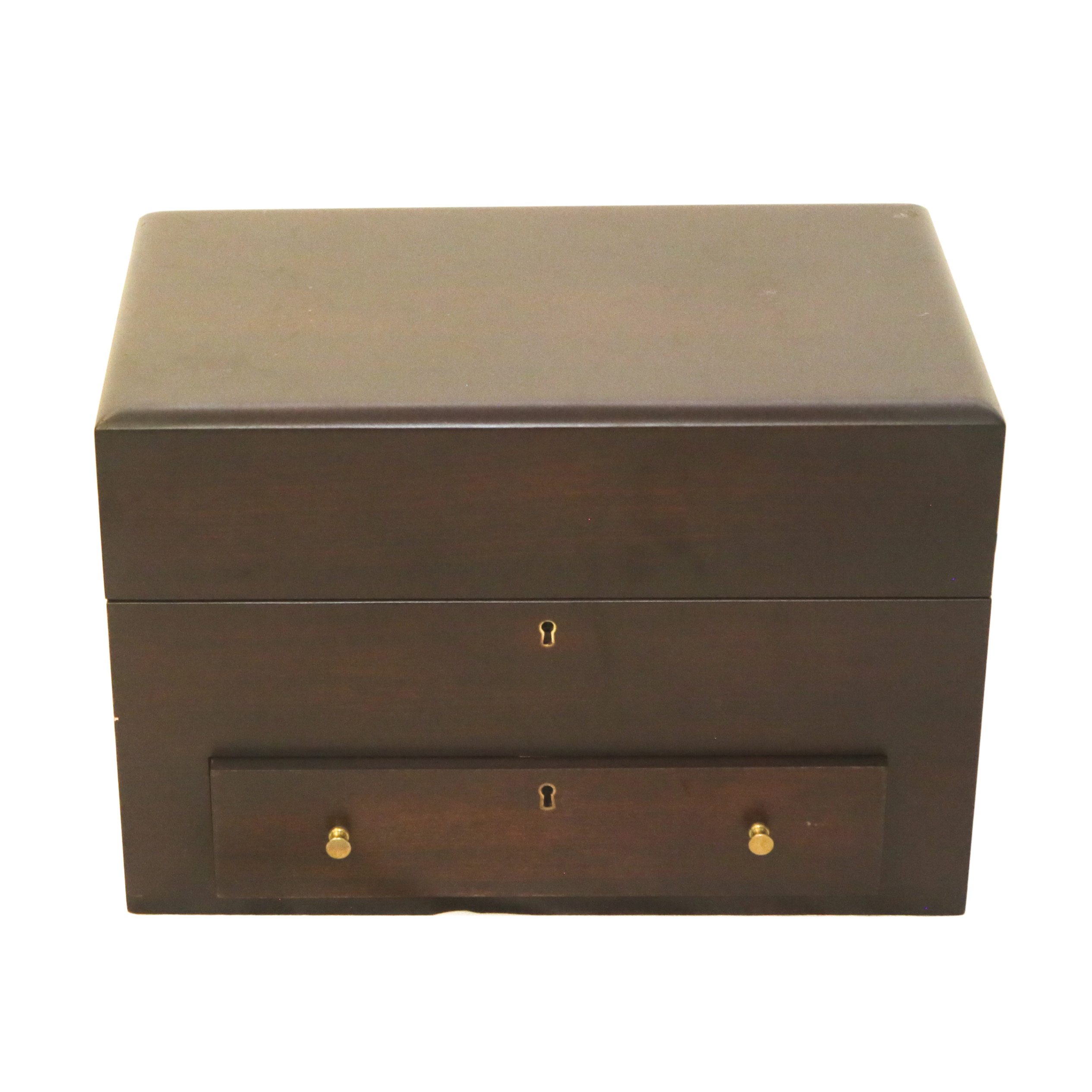 Reed & Barton Wooden Flatware Storage Chest