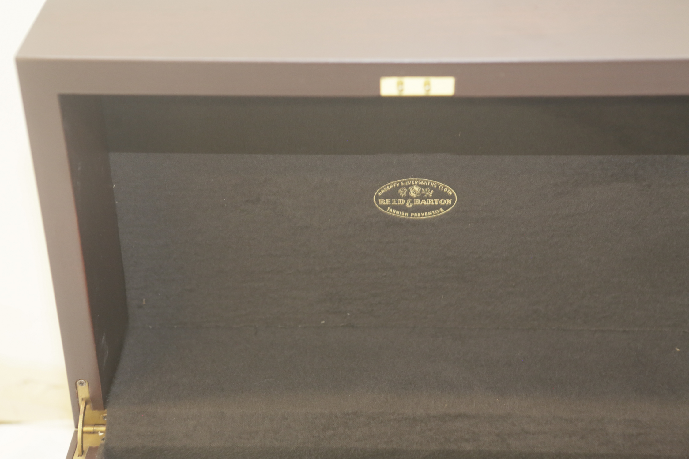 Reed & Barton Wooden Flatware Storage Chest