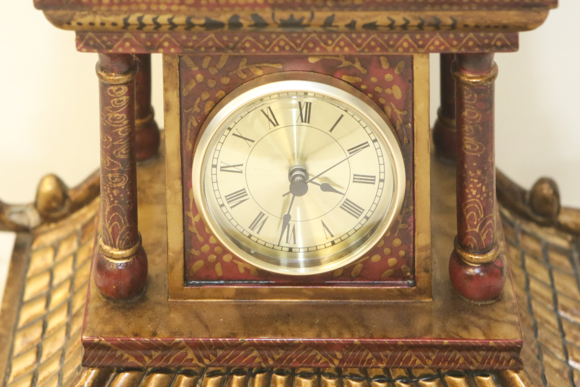 Asian Inspired Clock and Storage Chest