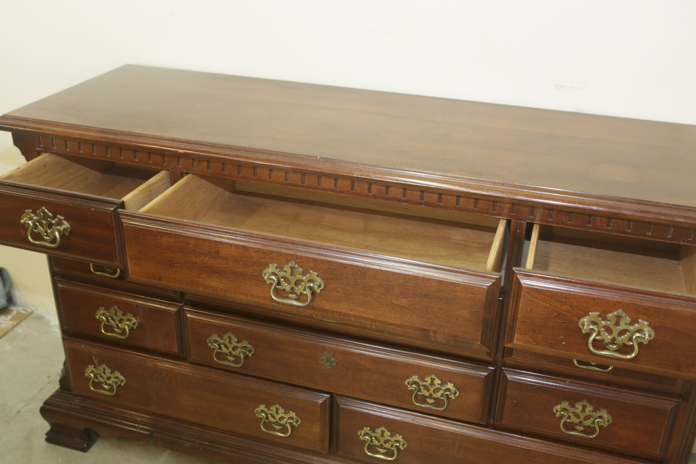 Vintage Chippendale Style Chest of Drawers