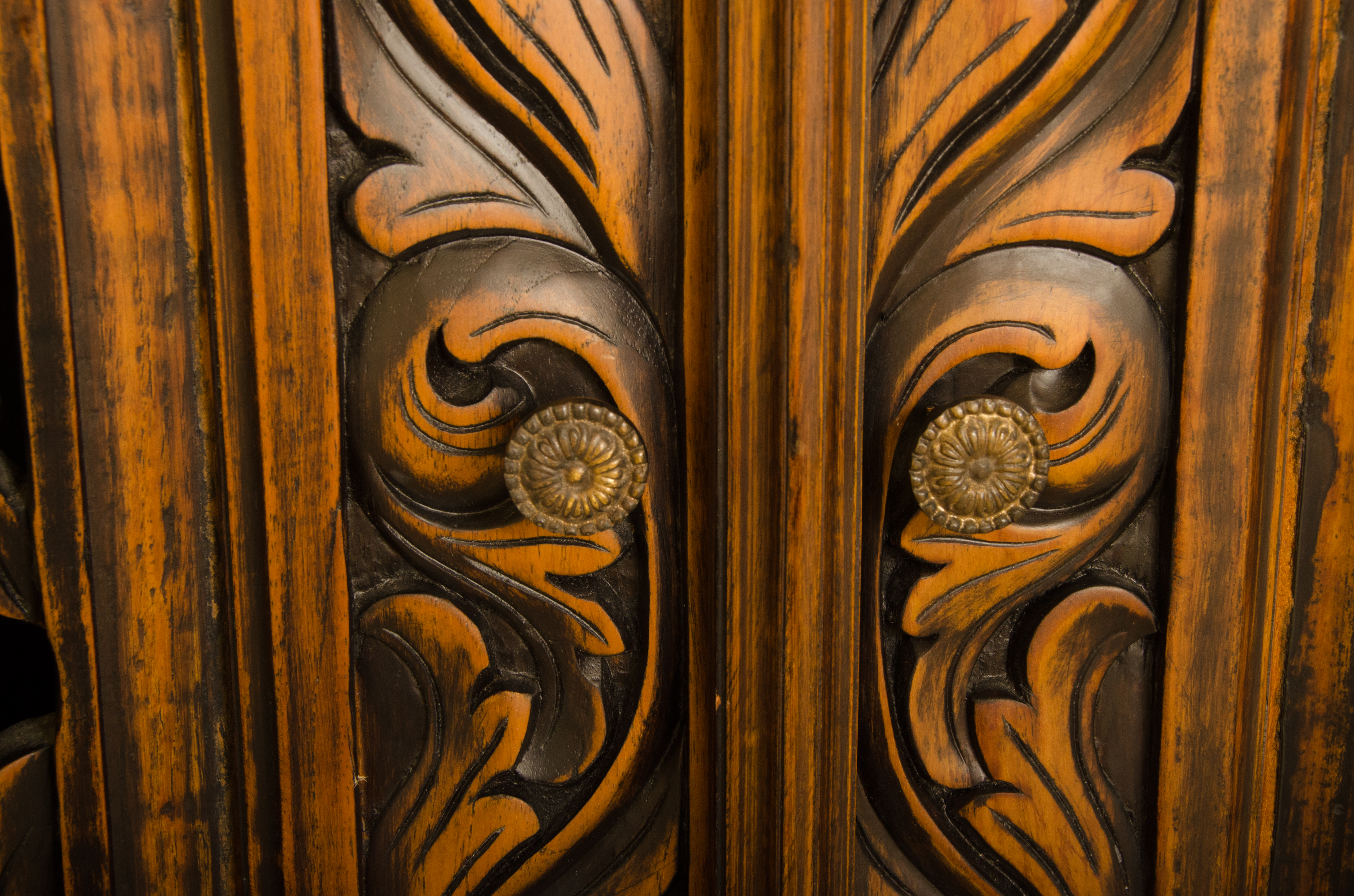 Dutch Style Ornately Carved Wardrobe