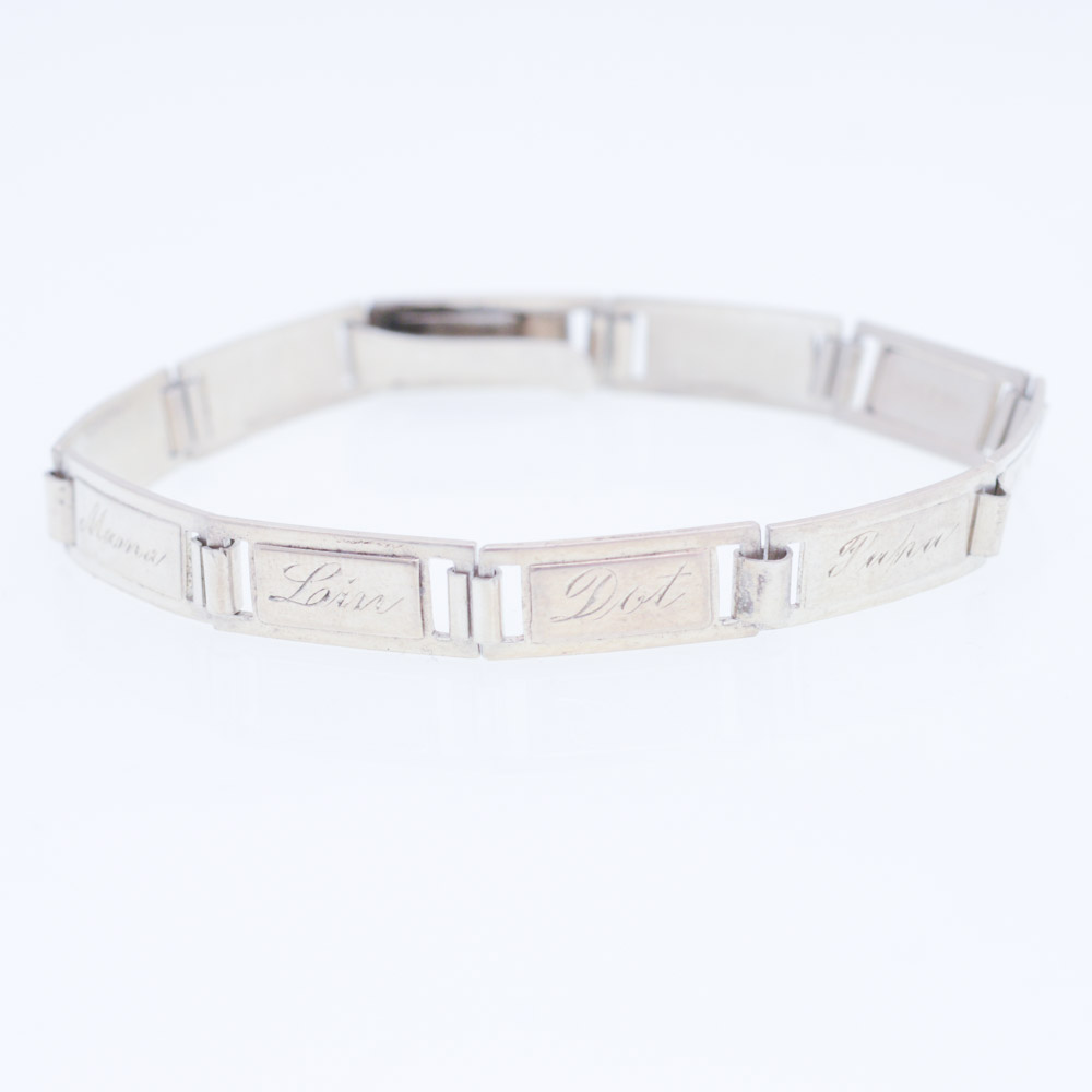 Vintage Sterling Silver Friendship Bracelet