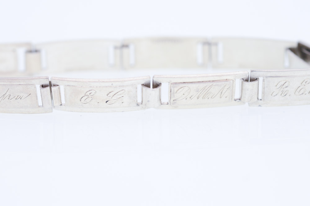 Vintage Sterling Silver Friendship Bracelet