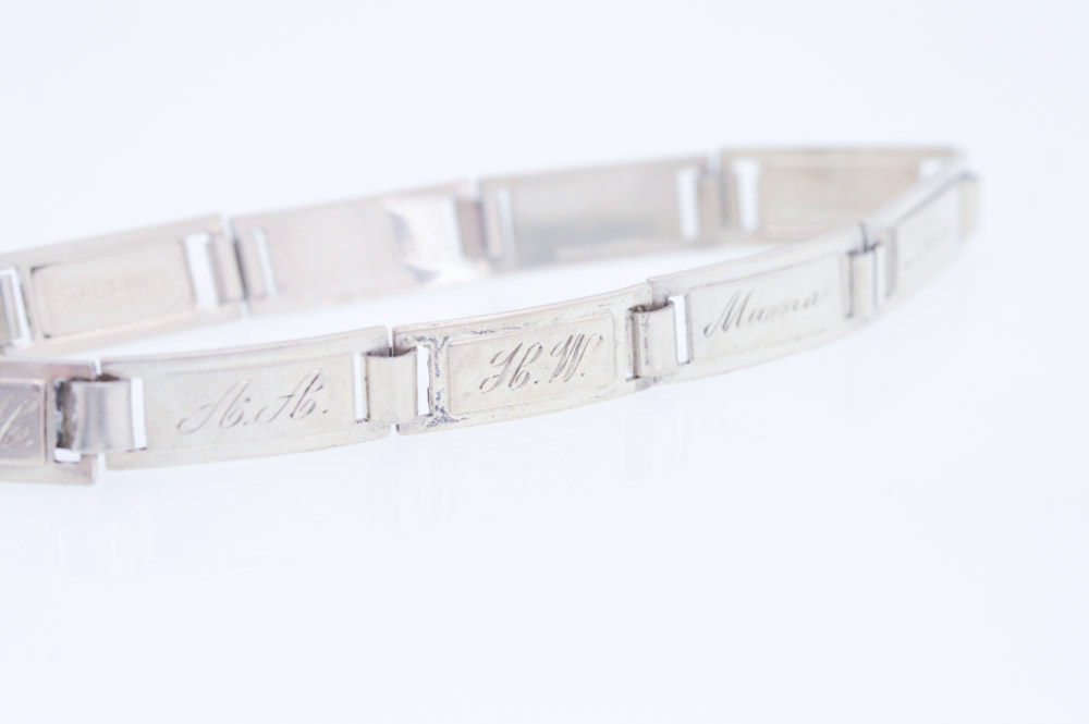 Vintage Sterling Silver Friendship Bracelet