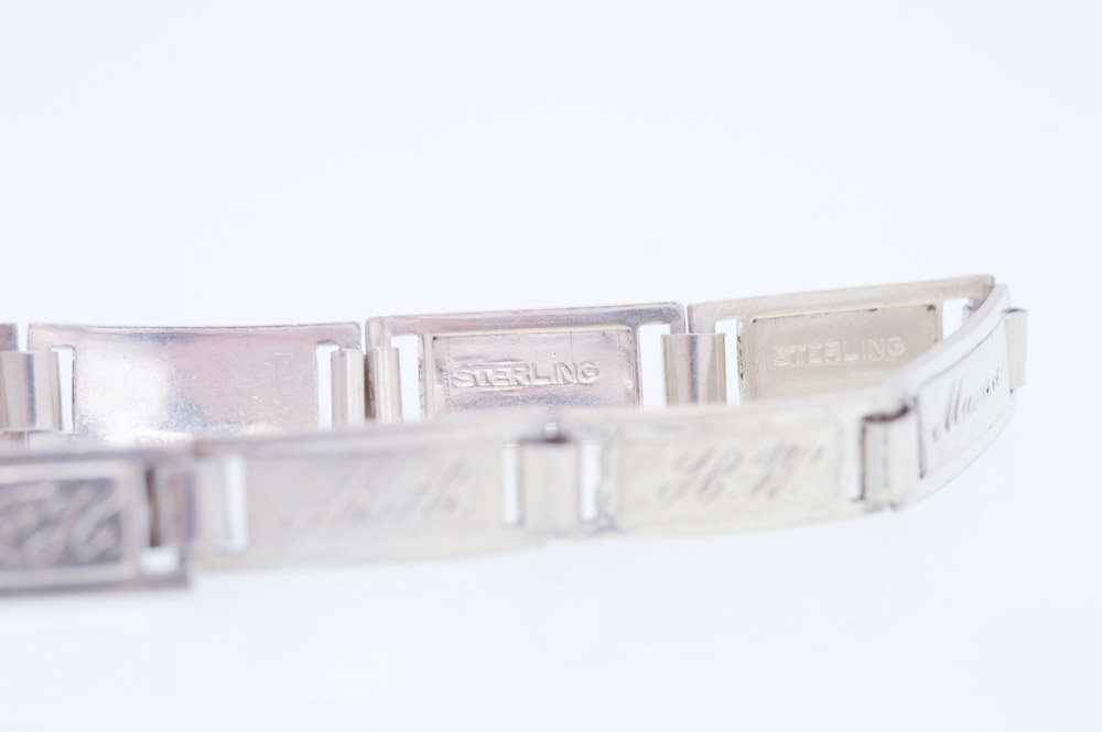 Vintage Sterling Silver Friendship Bracelet