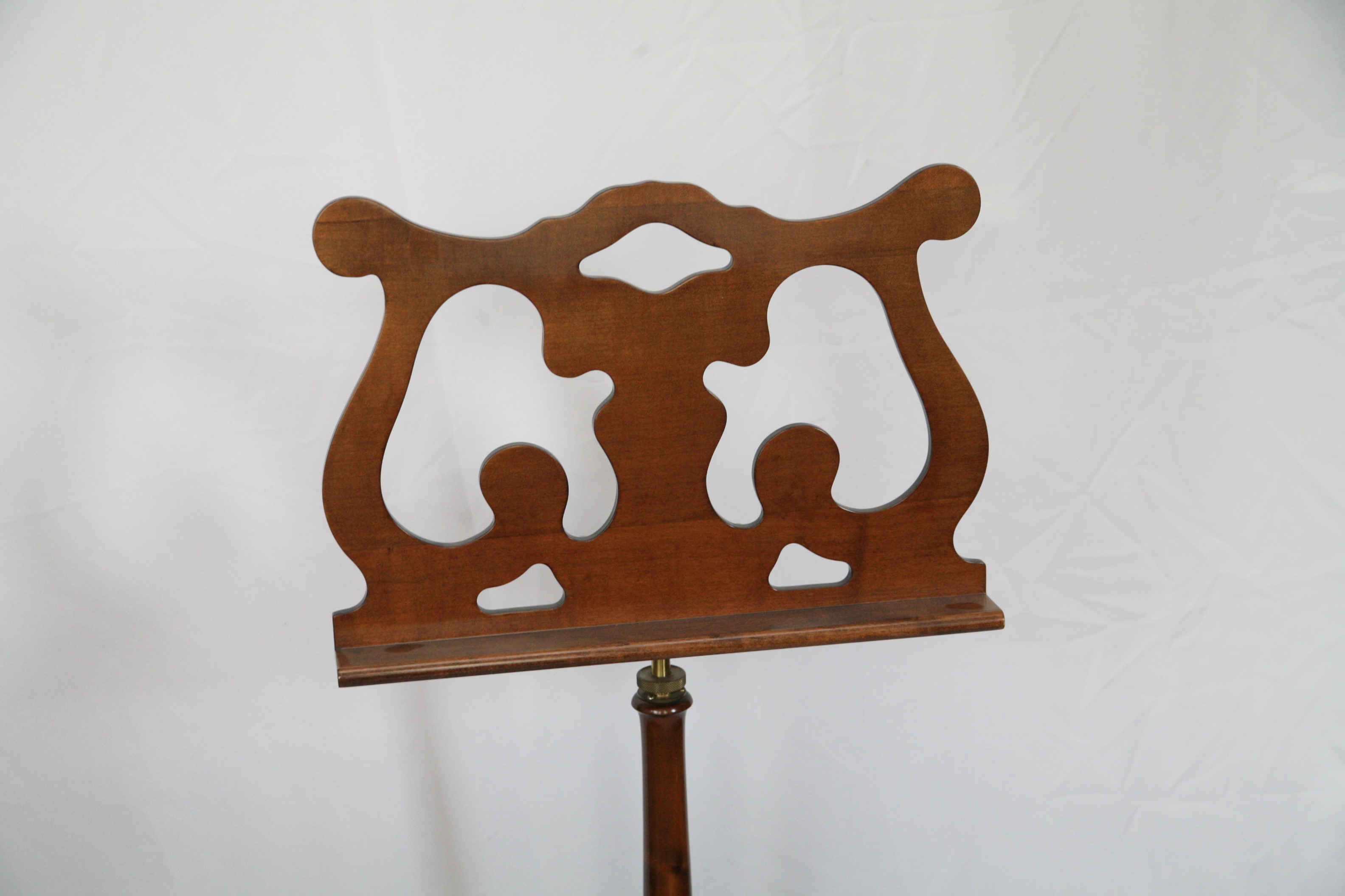 Mid 20th Century Italian Salvi Mahogany and Brass Sheet Music Stand
