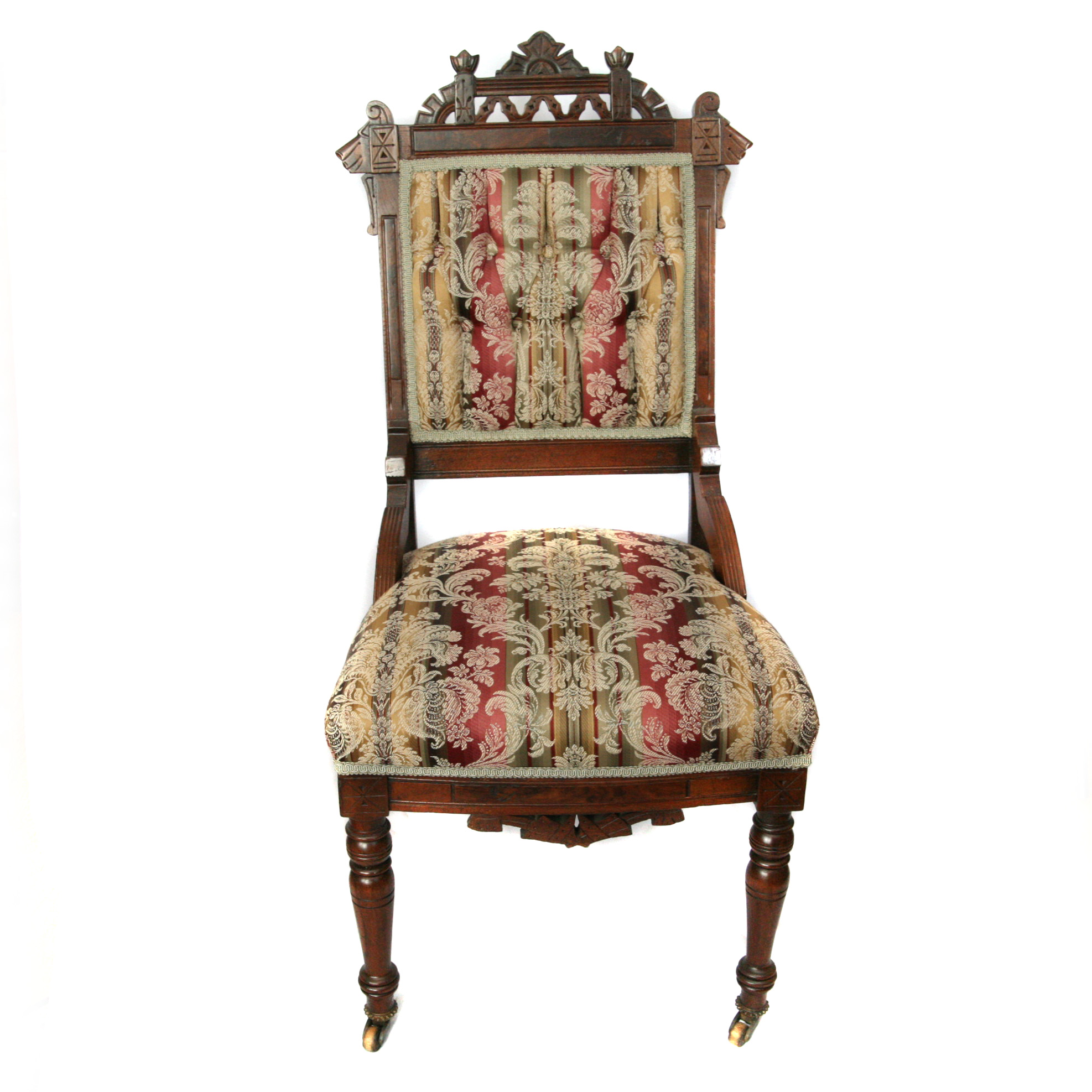 Antique Eastlake Mahogany Side Chairs