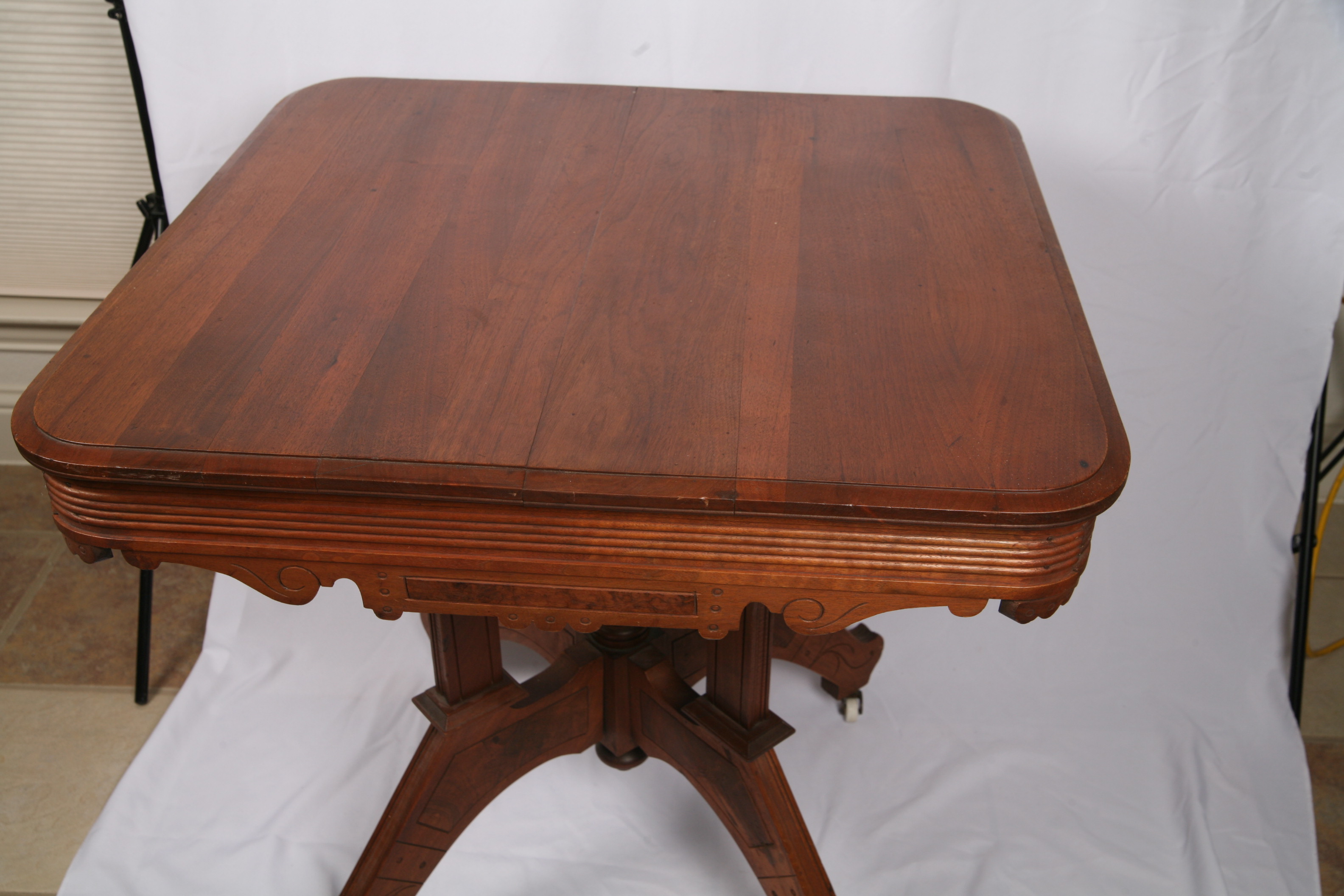 Walnut Eastlake Style Accent Table