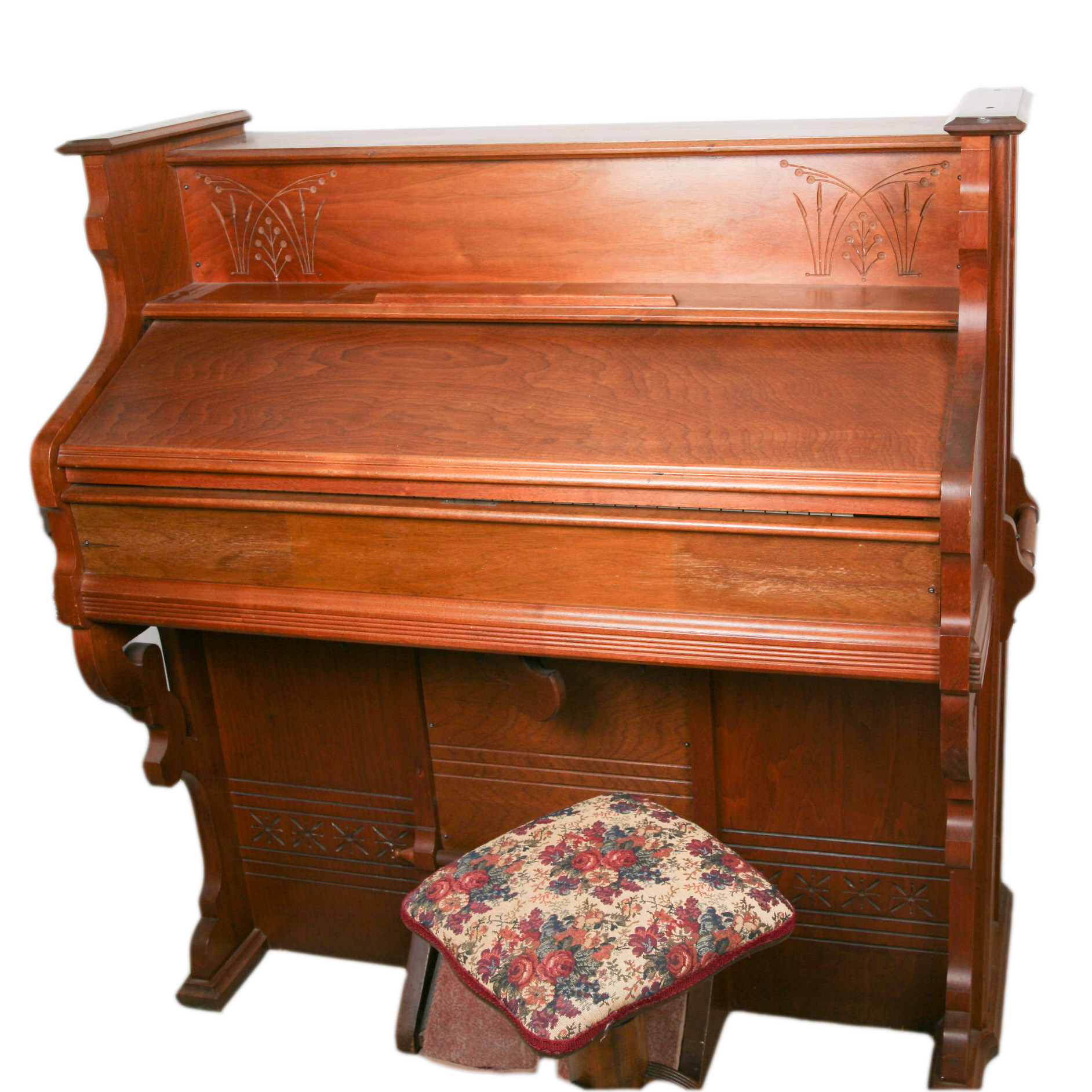 Late 19th Century Worcester Organ and Stool