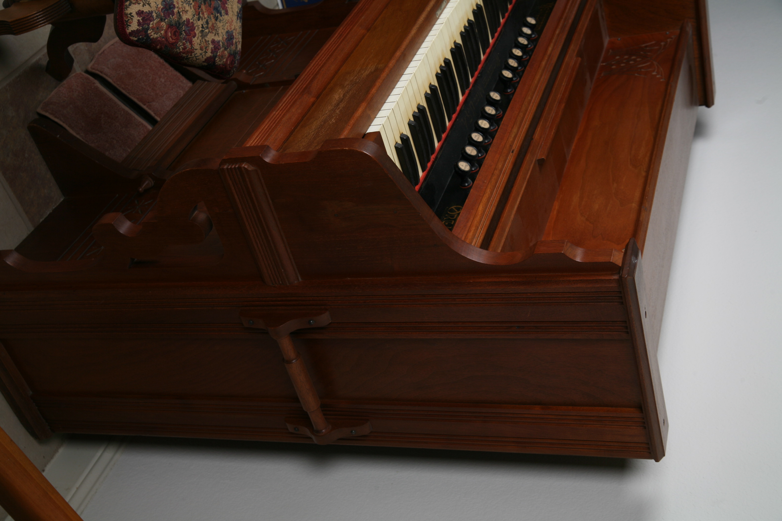 Late 19th Century Worcester Organ and Stool