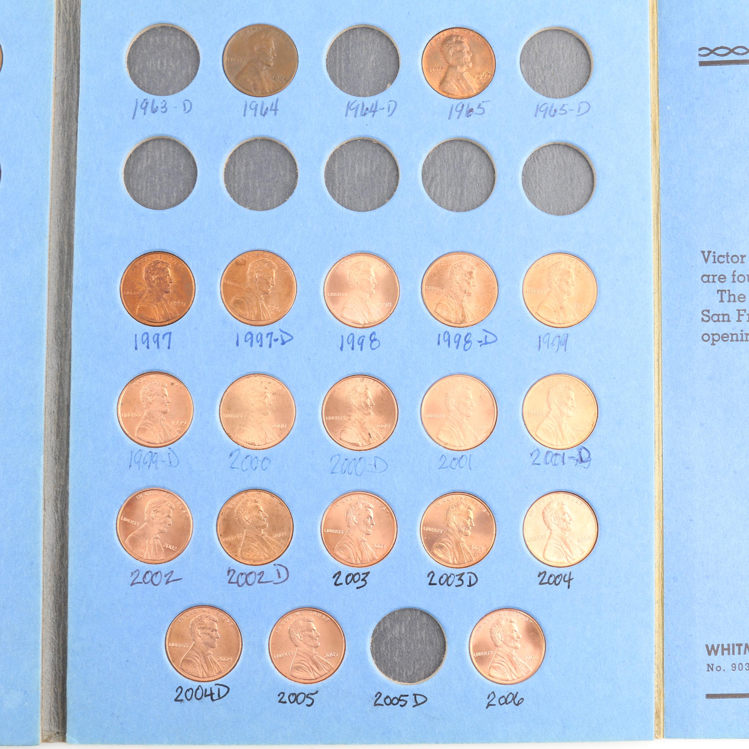 Two Whitman Binders of Lincoln Cents