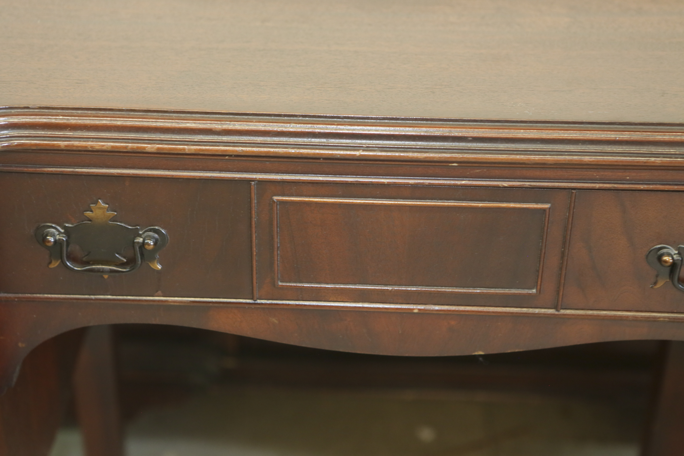 Vintage Mahogany-Finished Writing Desk