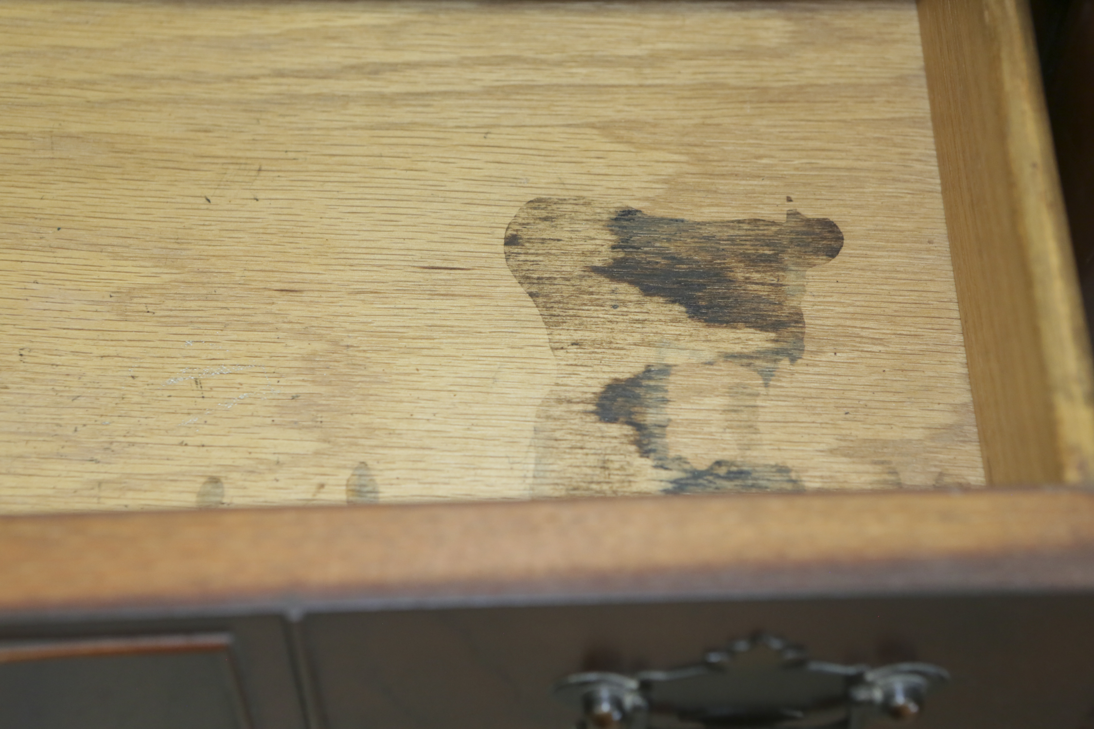 Vintage Mahogany-Finished Writing Desk