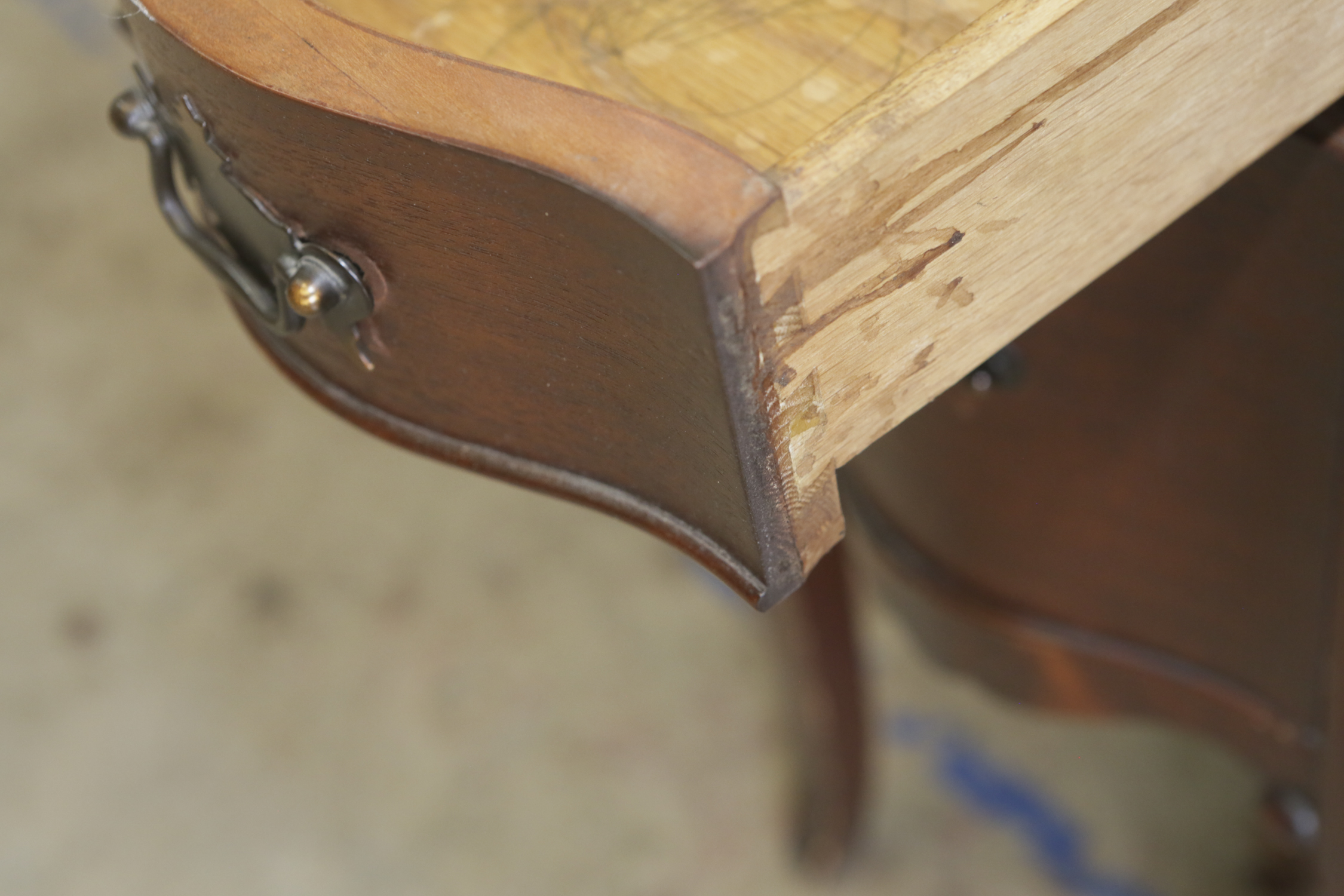 Vintage Mahogany-Finished Writing Desk