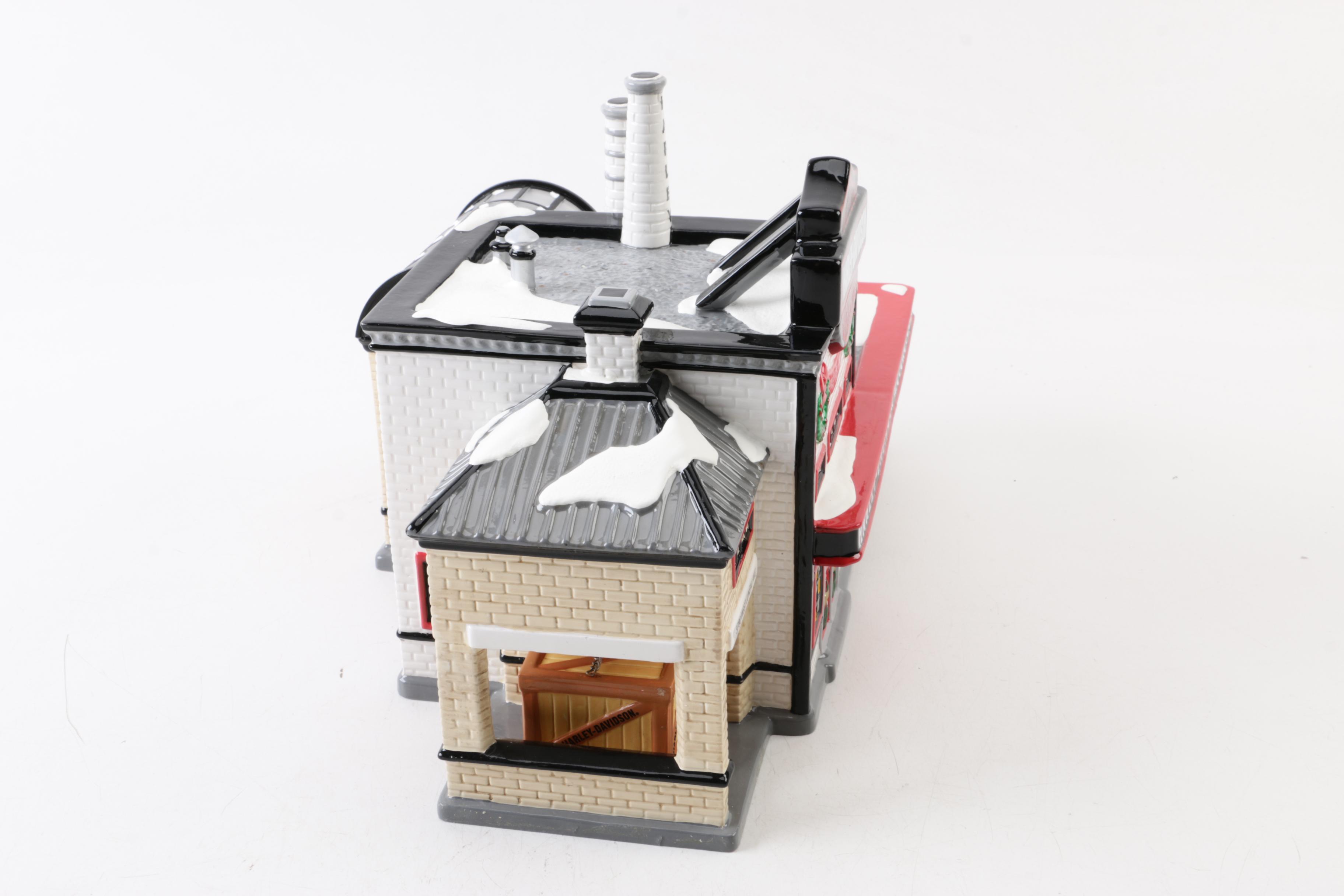 Department 56 "Harley-Davidson Manufacturing" Snow Village Building