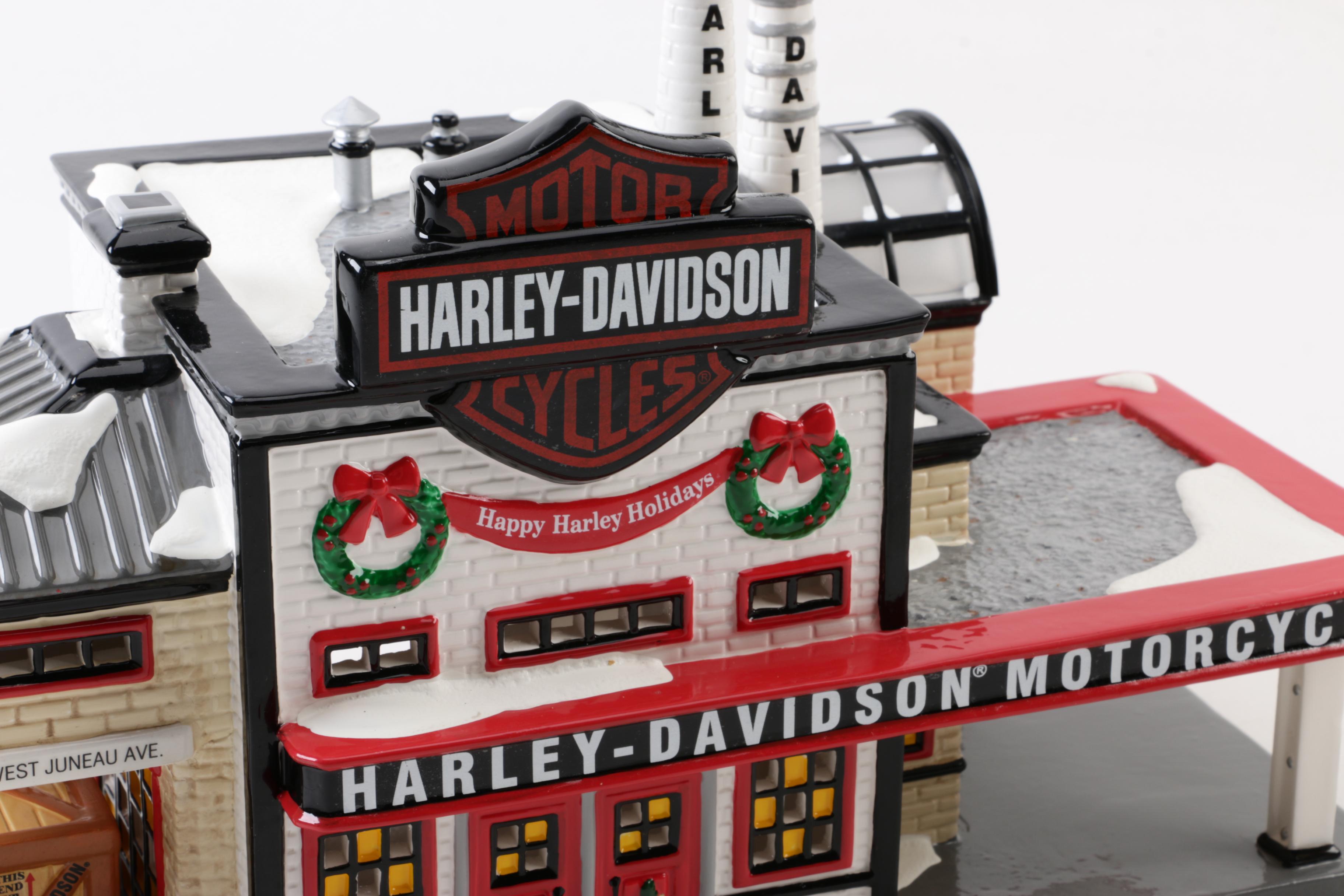 Department 56 "Harley-Davidson Manufacturing" Snow Village Building