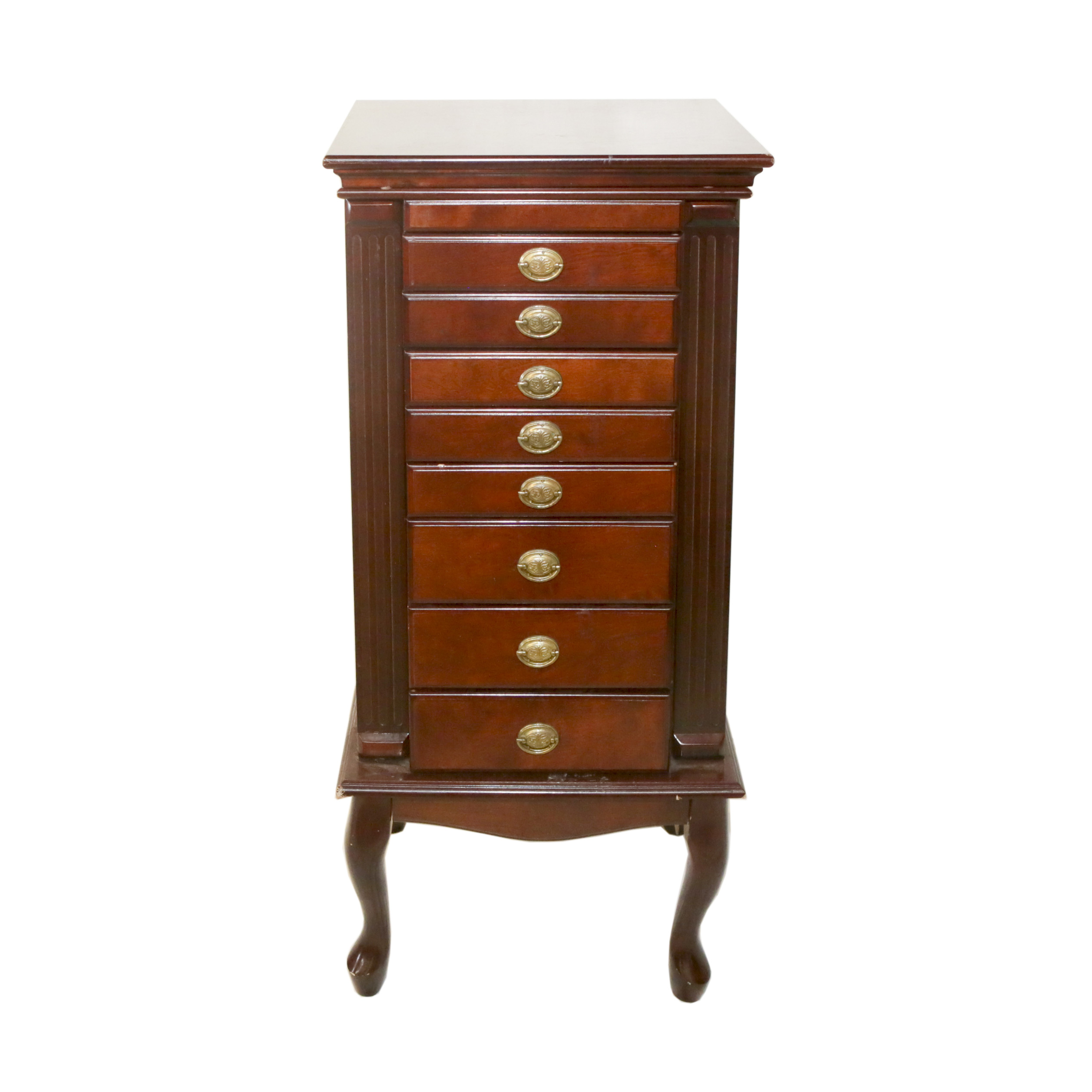 Standing Wooden Jewelry Cabinet