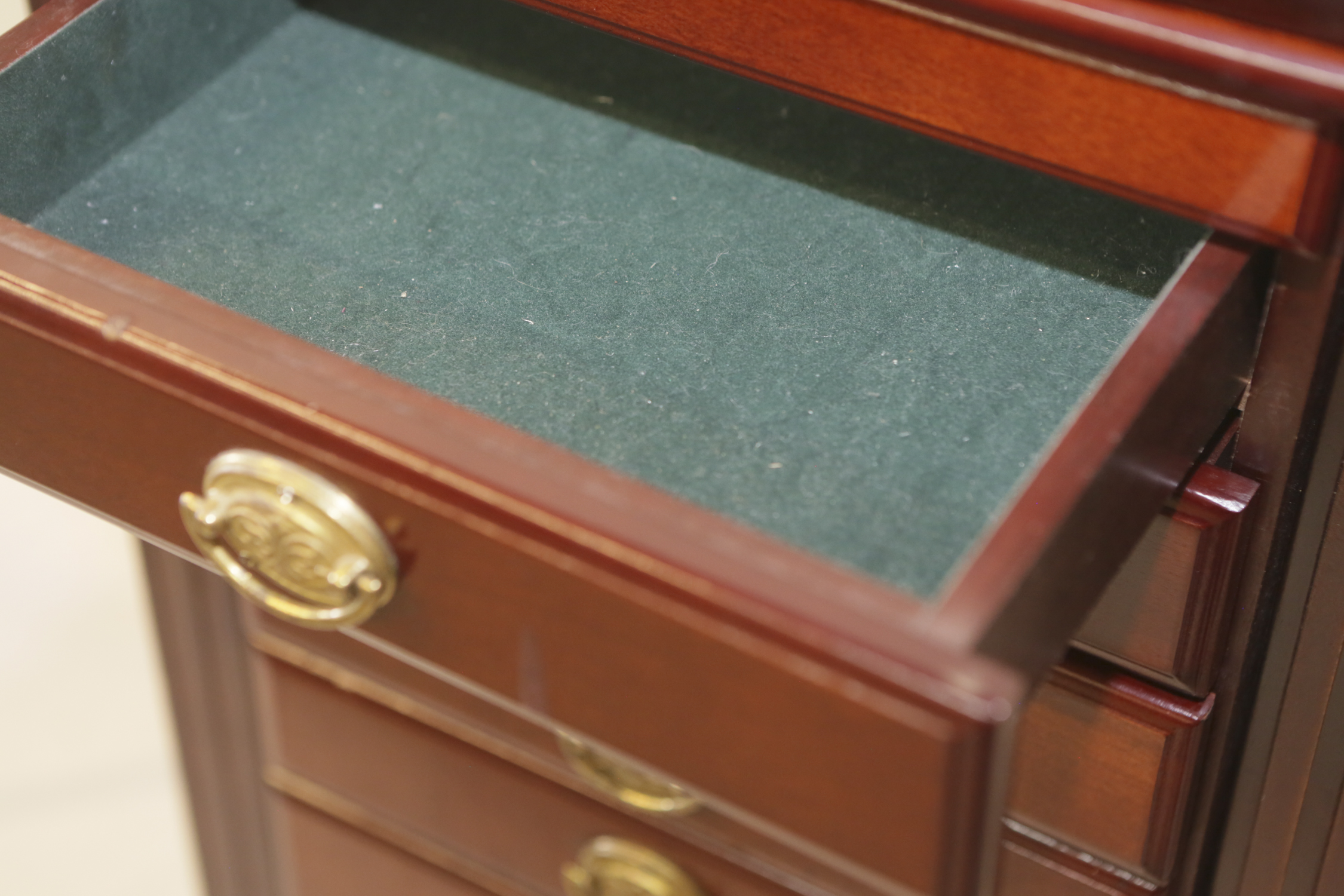 Standing Wooden Jewelry Cabinet