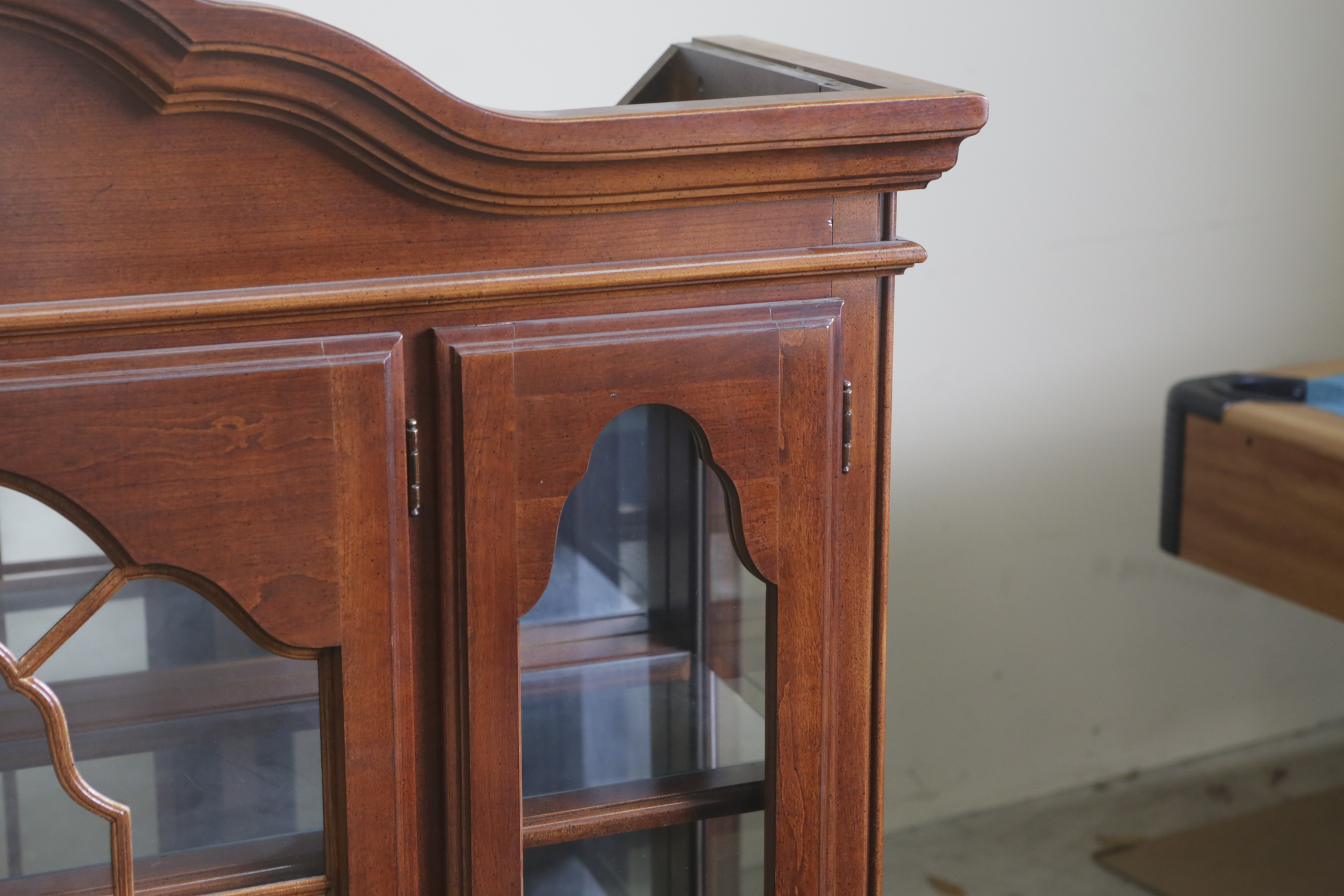 Queen Anne Style China Cabinet by American Drew