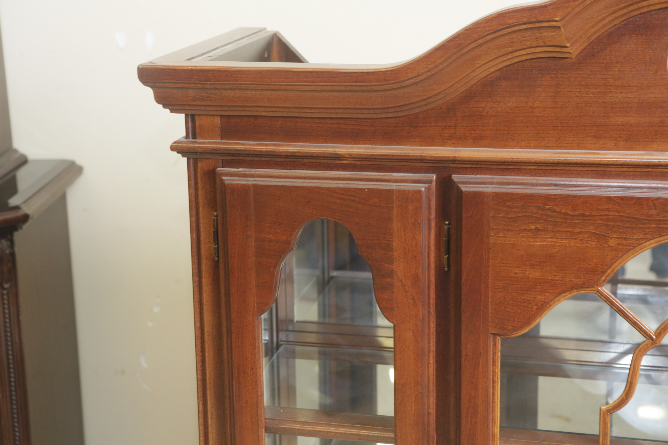 Queen Anne Style China Cabinet by American Drew