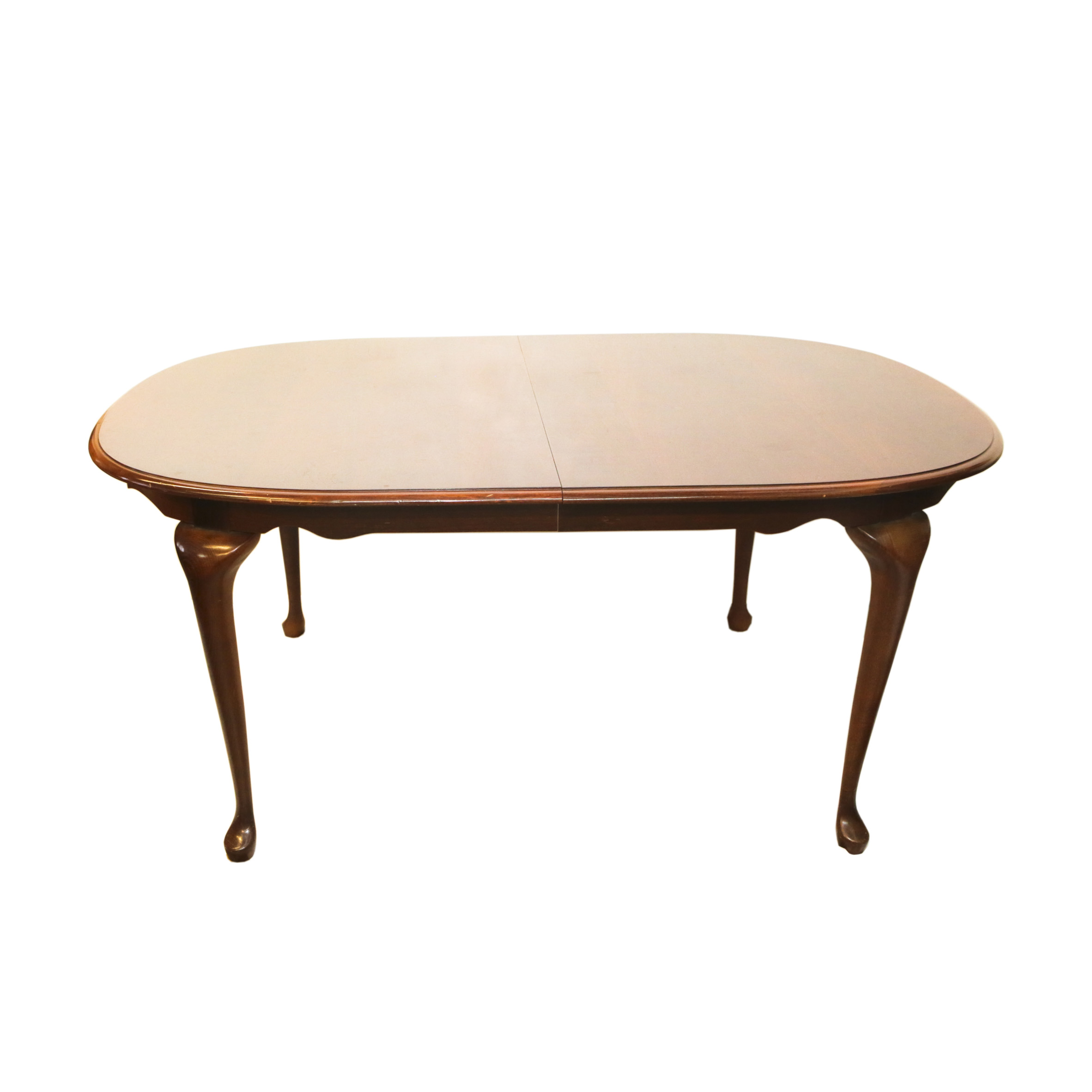 Vintage Queen Anne Style Dining Table