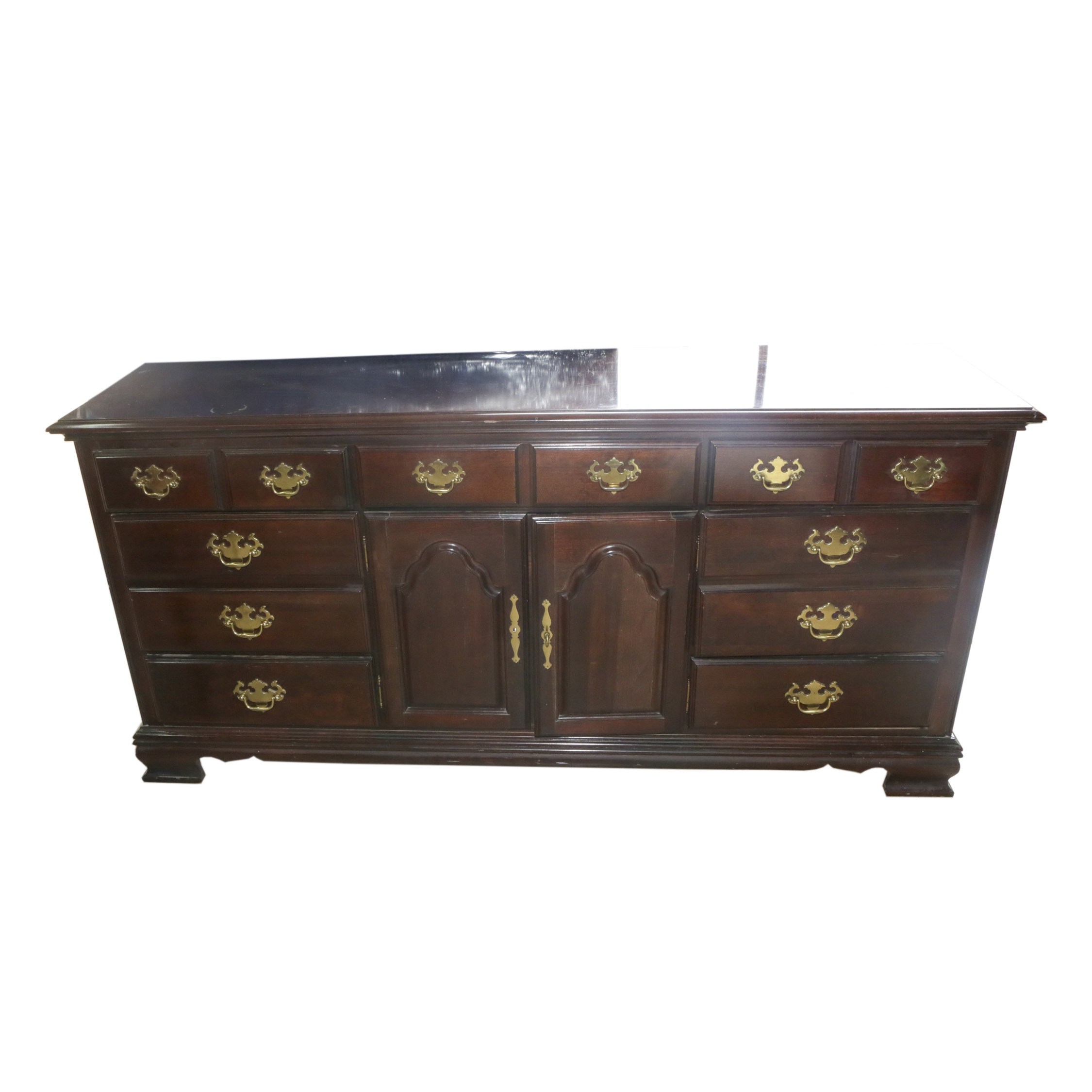 Vintage Chippendale Style Cherry Chest of Drawers by Kincaid