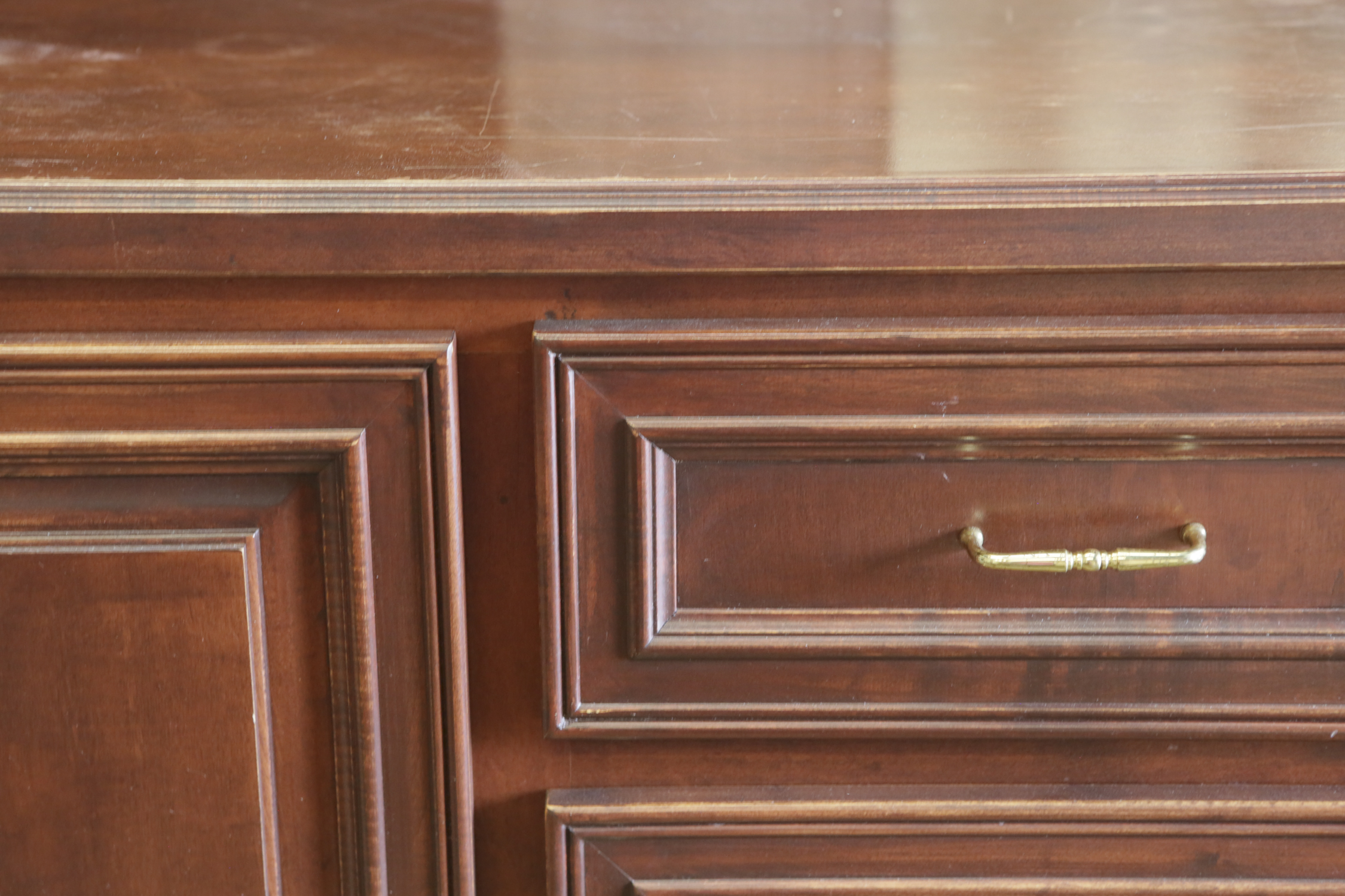 Mahogany Stained Sideboard Cabinet