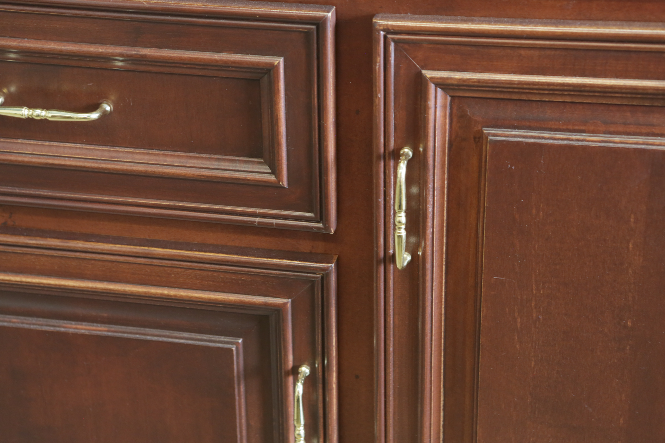 Mahogany Stained Sideboard Cabinet