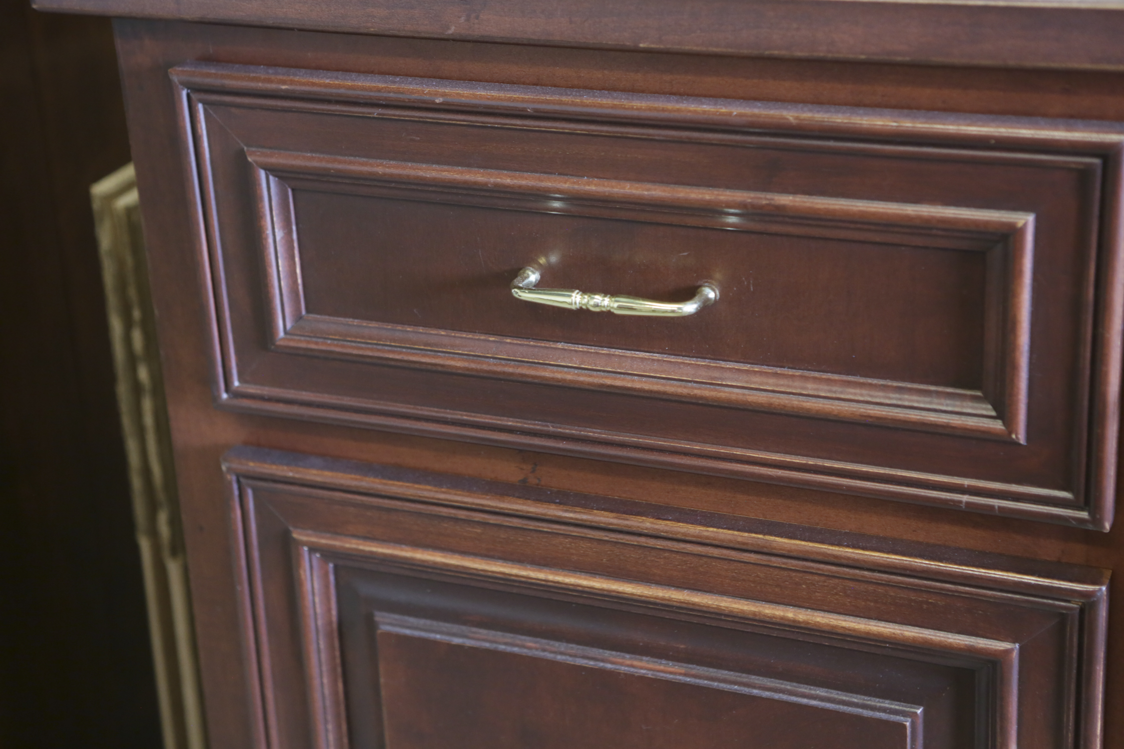Mahogany Stained Sideboard Cabinet