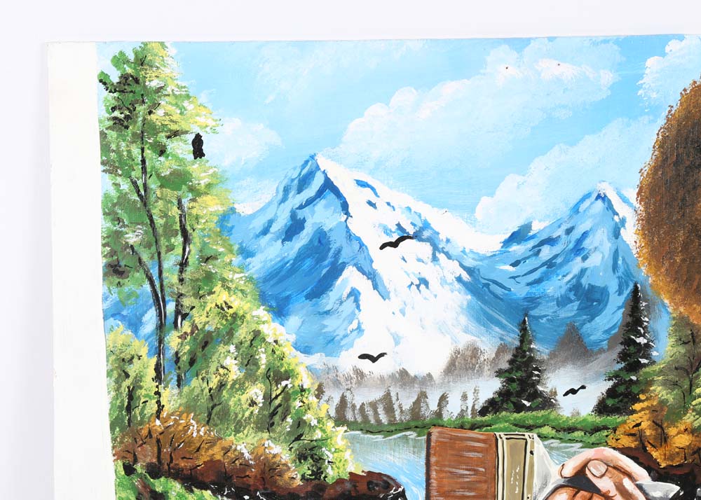 Acrylic Painting of Bob Ross