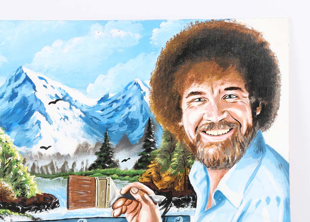 Acrylic Painting of Bob Ross
