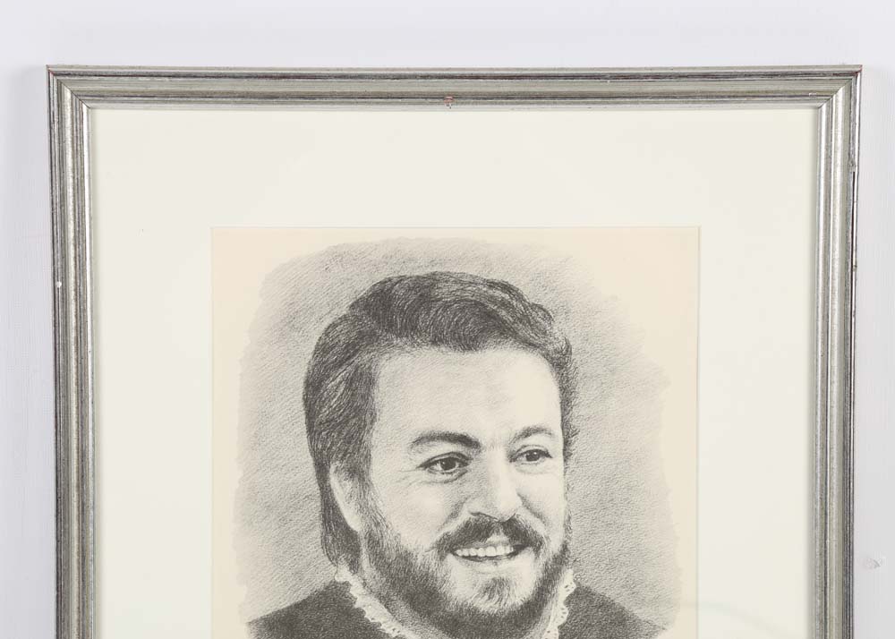 Selene Fung Lithograph "Luciano Pavarotti"