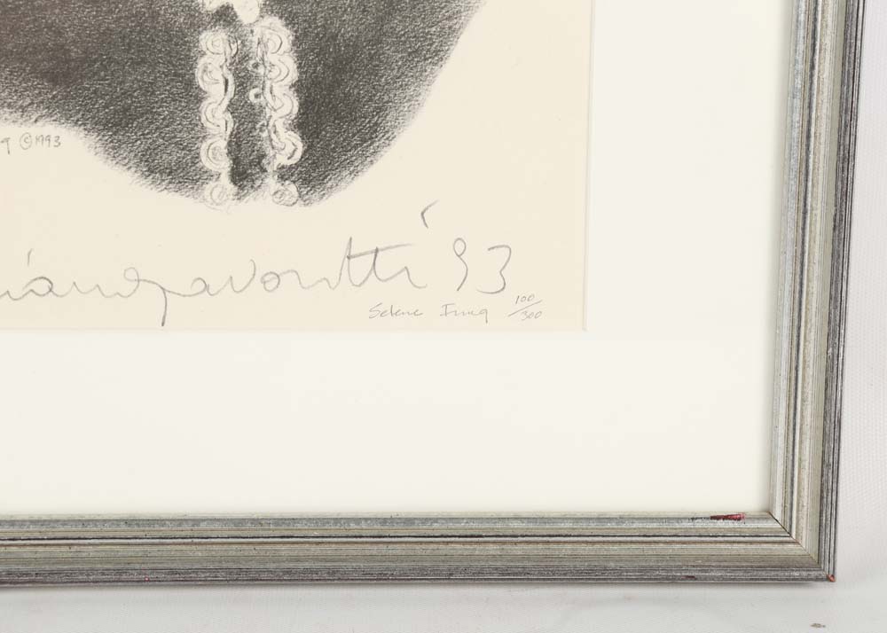 Selene Fung Lithograph "Luciano Pavarotti"